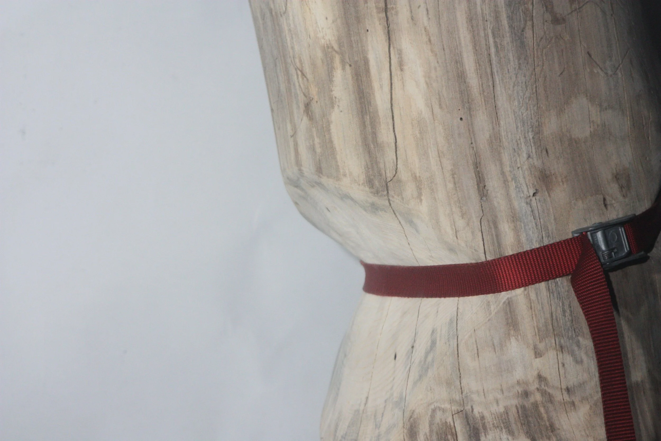 "Cinch 1", 2025
ratchet straps, wood
40" x 13" x 16"