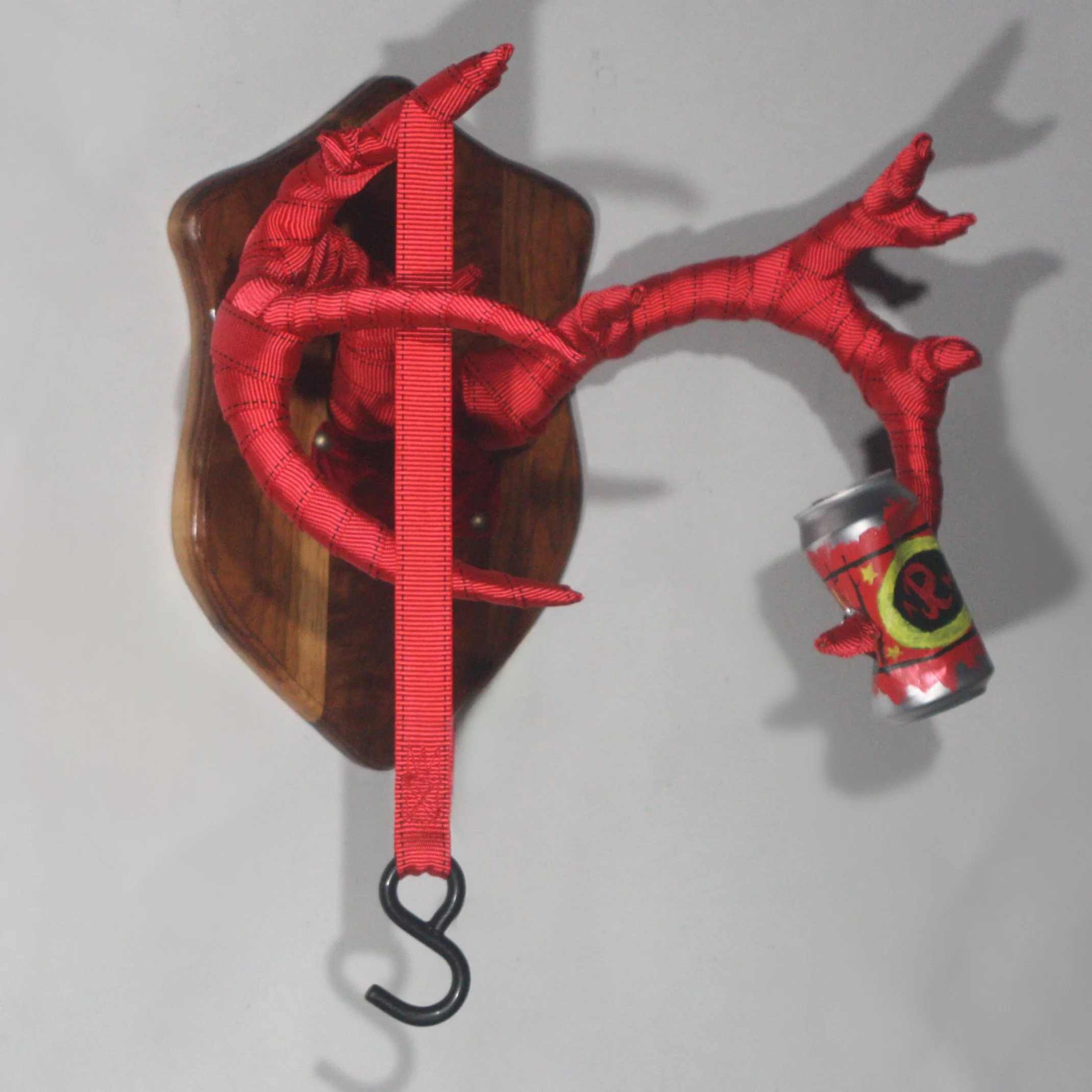 "Strong Arm Beer"
Ratchet Straps & Mixed Media
10" x 24" x 5"