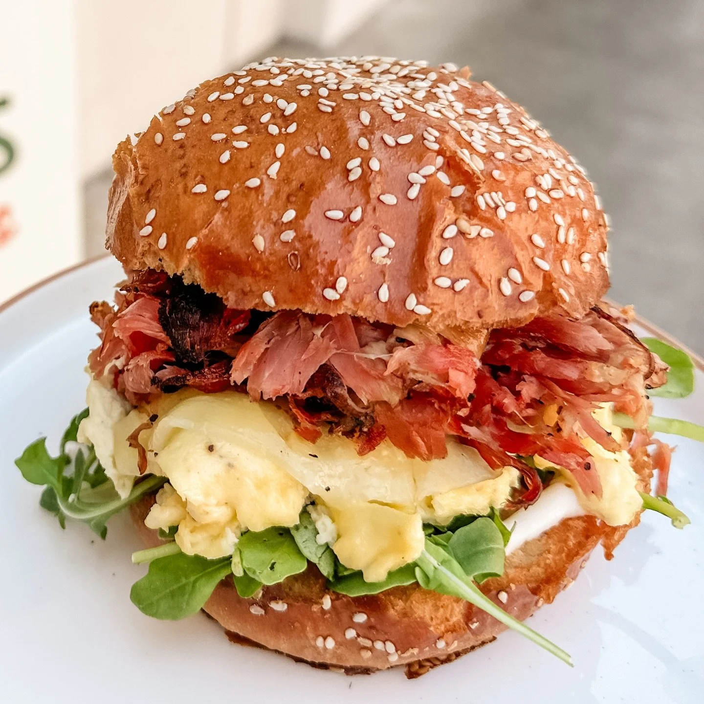 Our Strami Scrabble is a beast and honestly soooo good! We get all our meats from @rcprovisions cause be believe in finding the best locally and they are it!