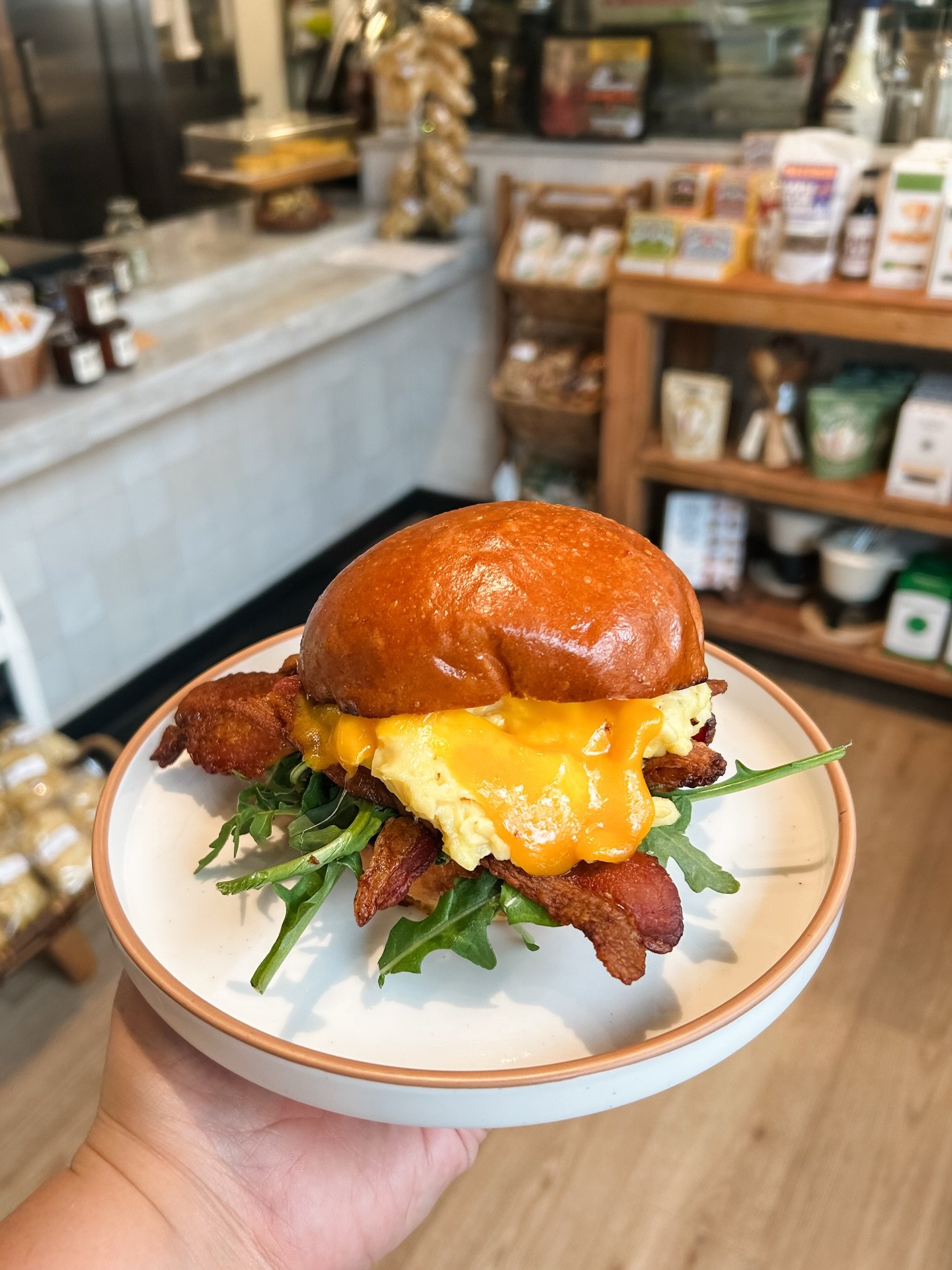 Hands down one of the best ways to start off your day! Swing by and grab a bacon egg and cheese!