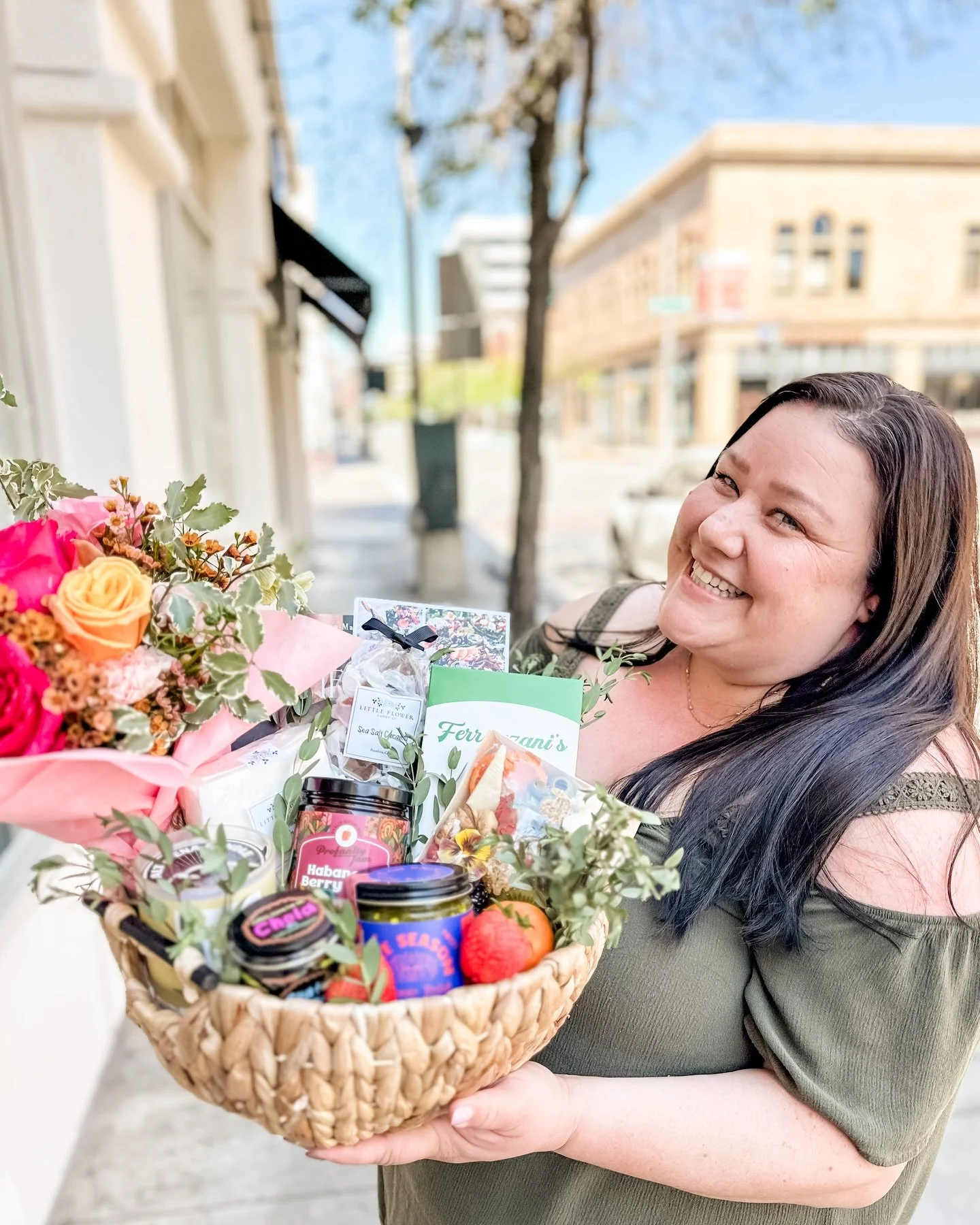 Did you know we make gift baskets? You just have to purchase online 48 hours prior to pick up and we will create something magically. If you are on a time constraint, give us a call and see what we can make happen!