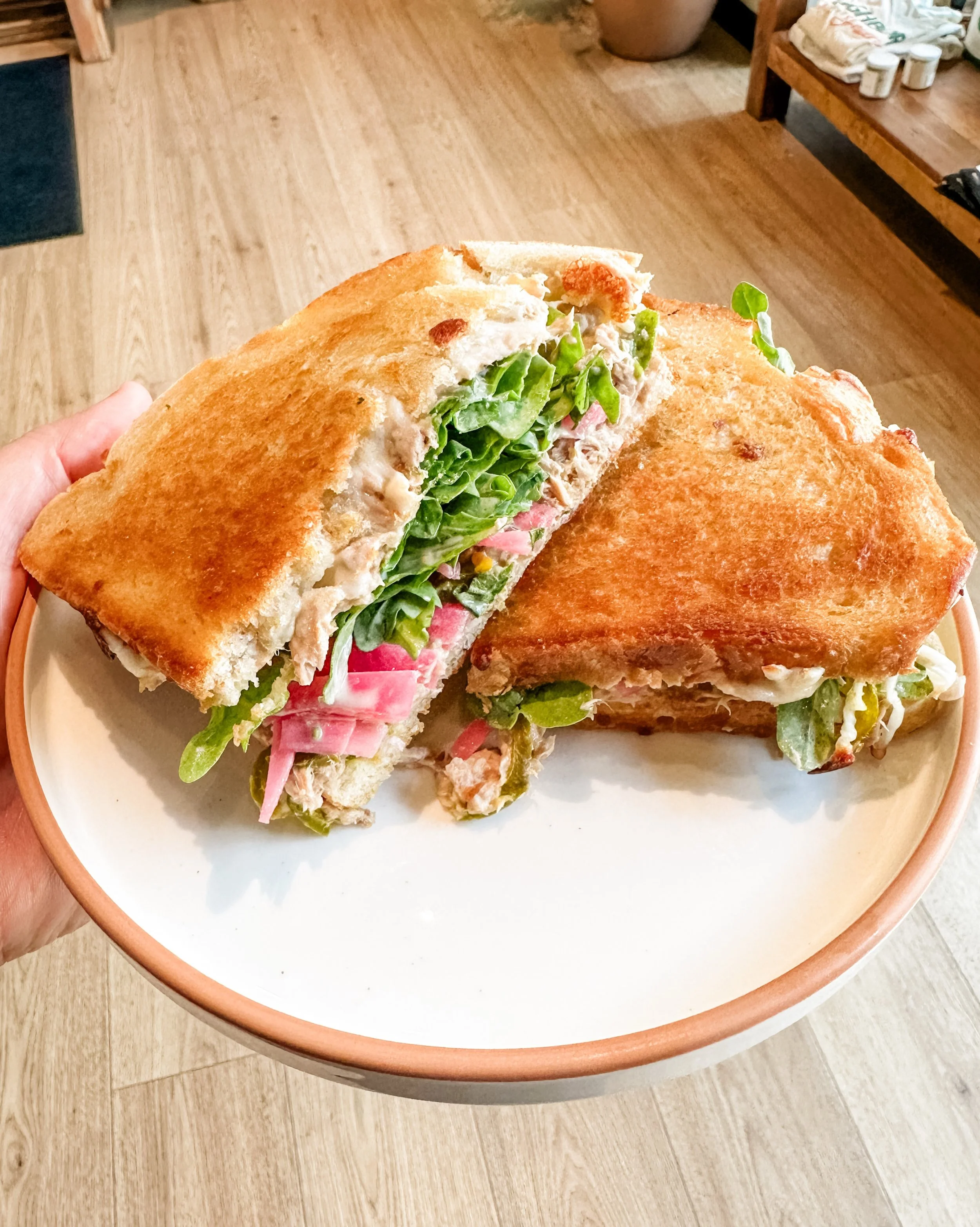Hands down this is one of my favorites and a a love letter to @matthewbeastman &hellip; but everything on our menu has a story and that&rsquo;s what makes it so special. Our Tuna Melt is delicious and we always used candied jalape&ntilde;os at home b