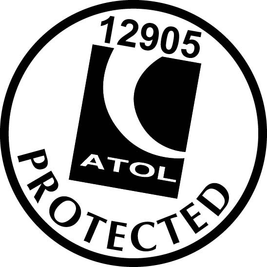 ATOL protected stamp with the number 12905 and the word PROTECTED in bold.