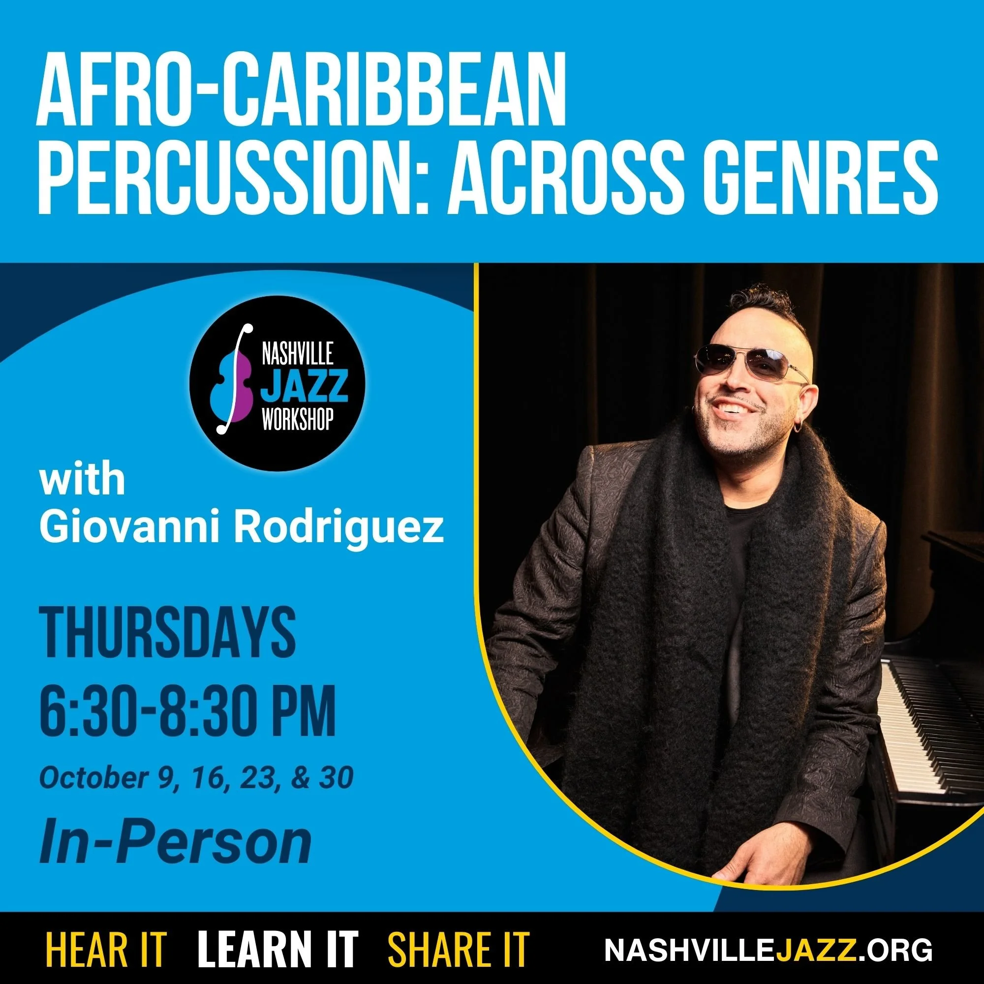 Afro-Caribbean Percussion: Across Genres with Giovanni Rodriguez