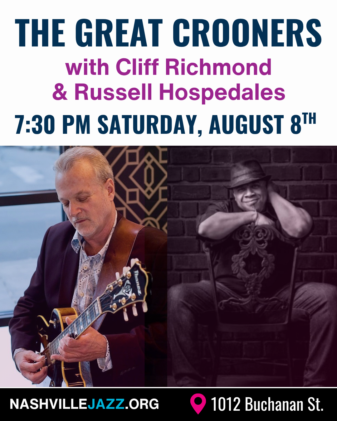 "The Great Crooners" with Cliff Richmond & Russell Hospedales