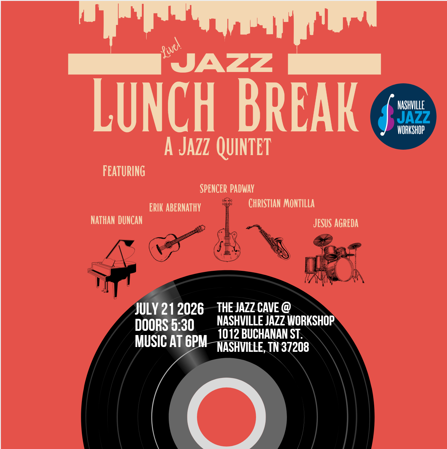 Lunch Break Jazz Ensemble - FREE Performance