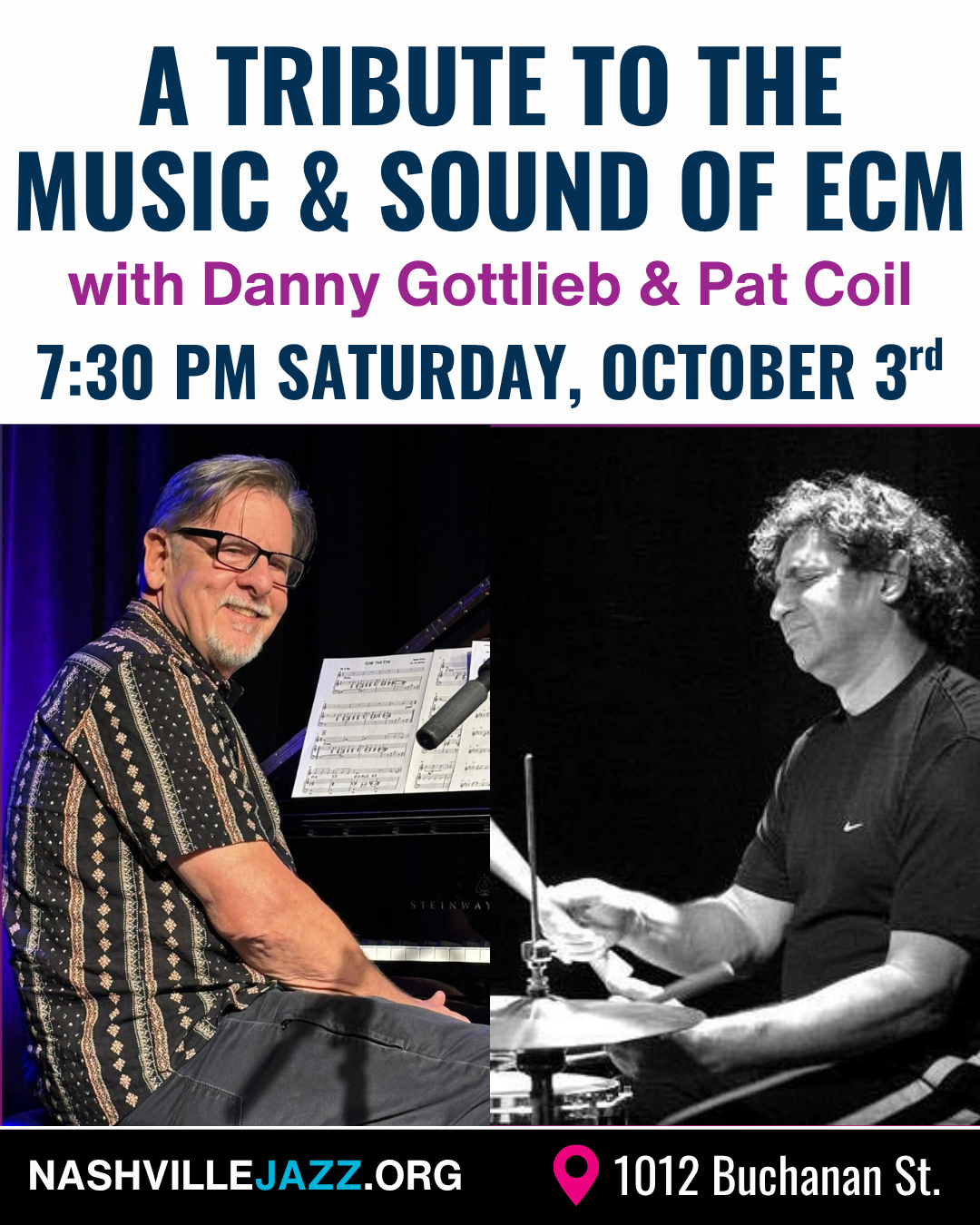 A Tribute to the Music and Sound of ECM with Danny Gottlieb & Pat Coil