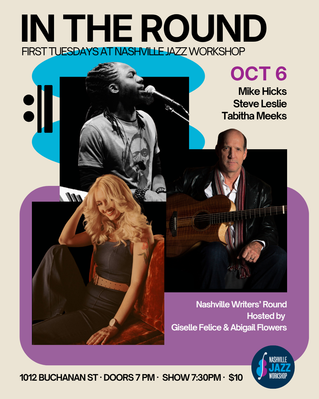 In The Round: Mike Hicks, Steve Leslie, and Tabitha Meeks