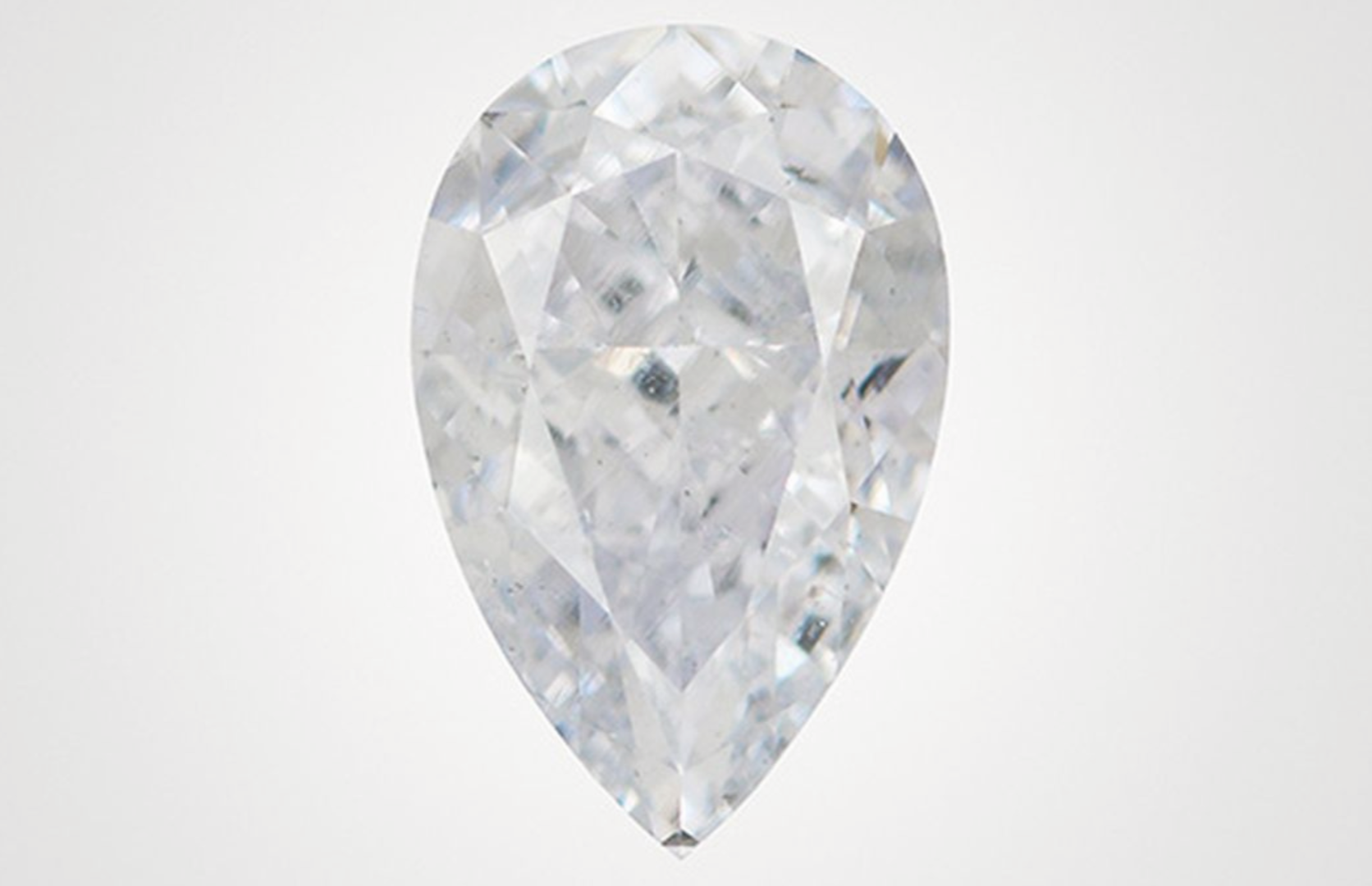Close up of a highly included cloudy diamond