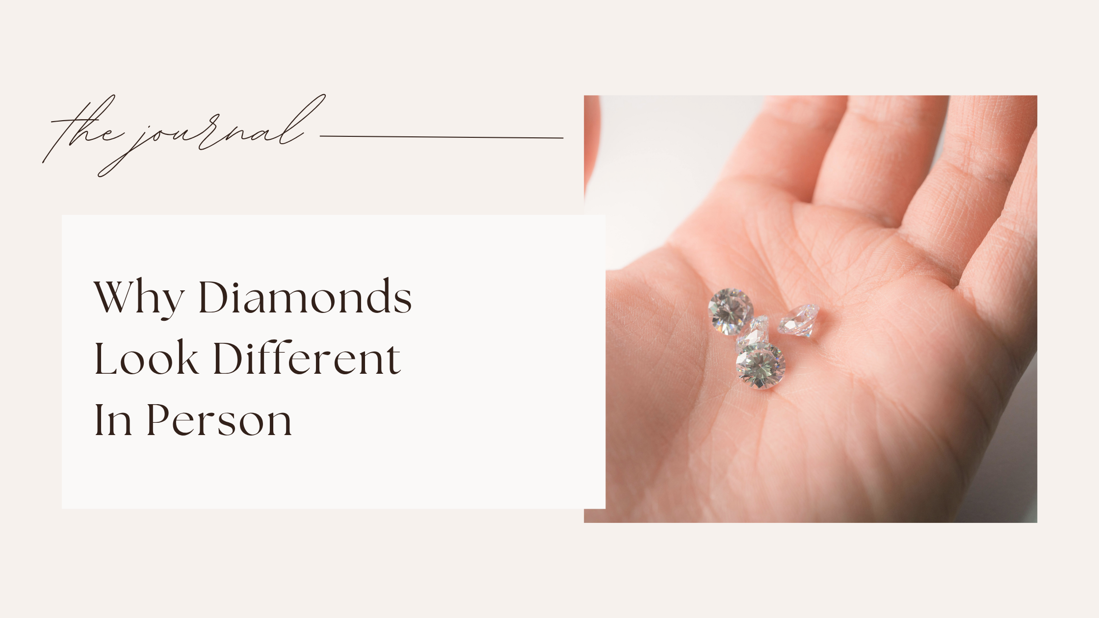 Why do diamonds look so different in real life vs online?