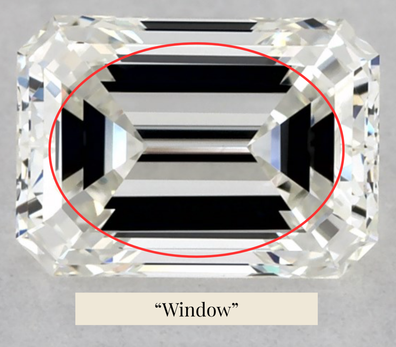 Example of "lifeless" emerald cut diamond