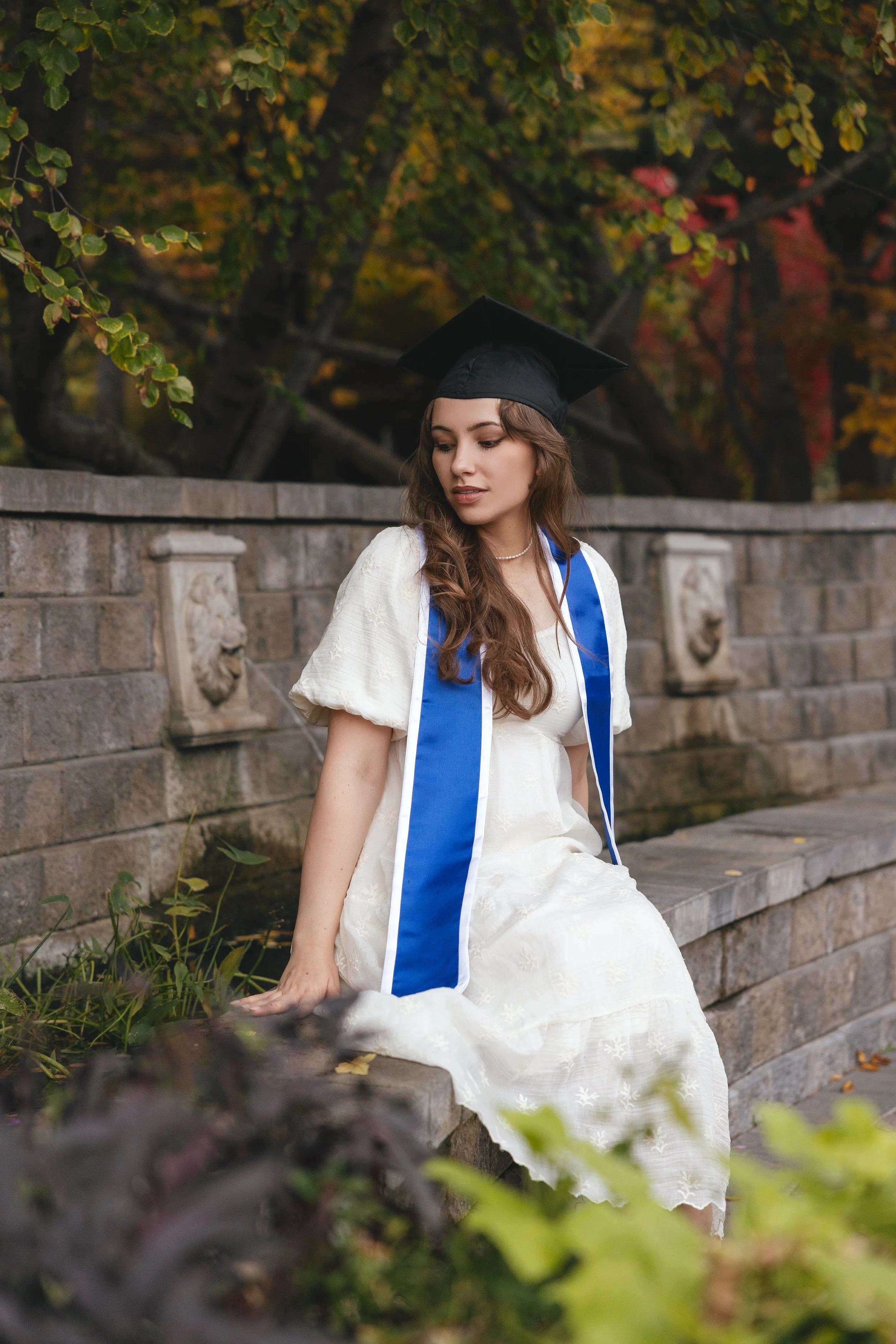 Heirloom true to color college graduate portrait in Henderson with natural light