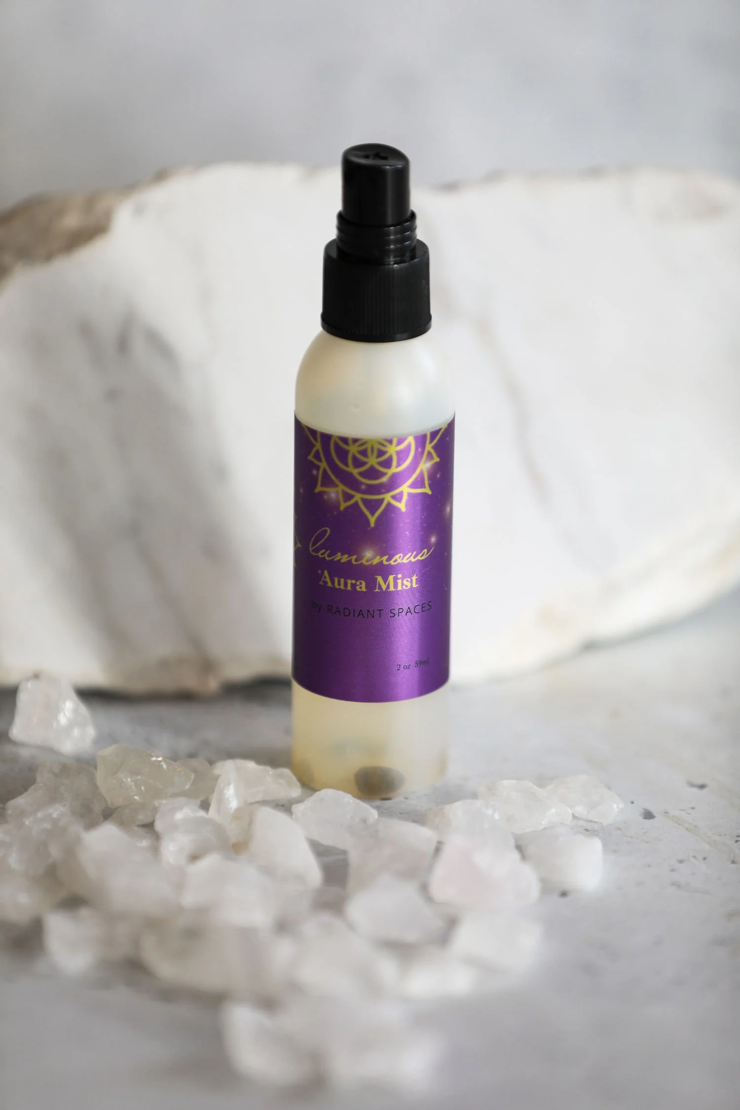 Radiant Spaces Luminous Aura Mist Body Spray Travel Size 2oz