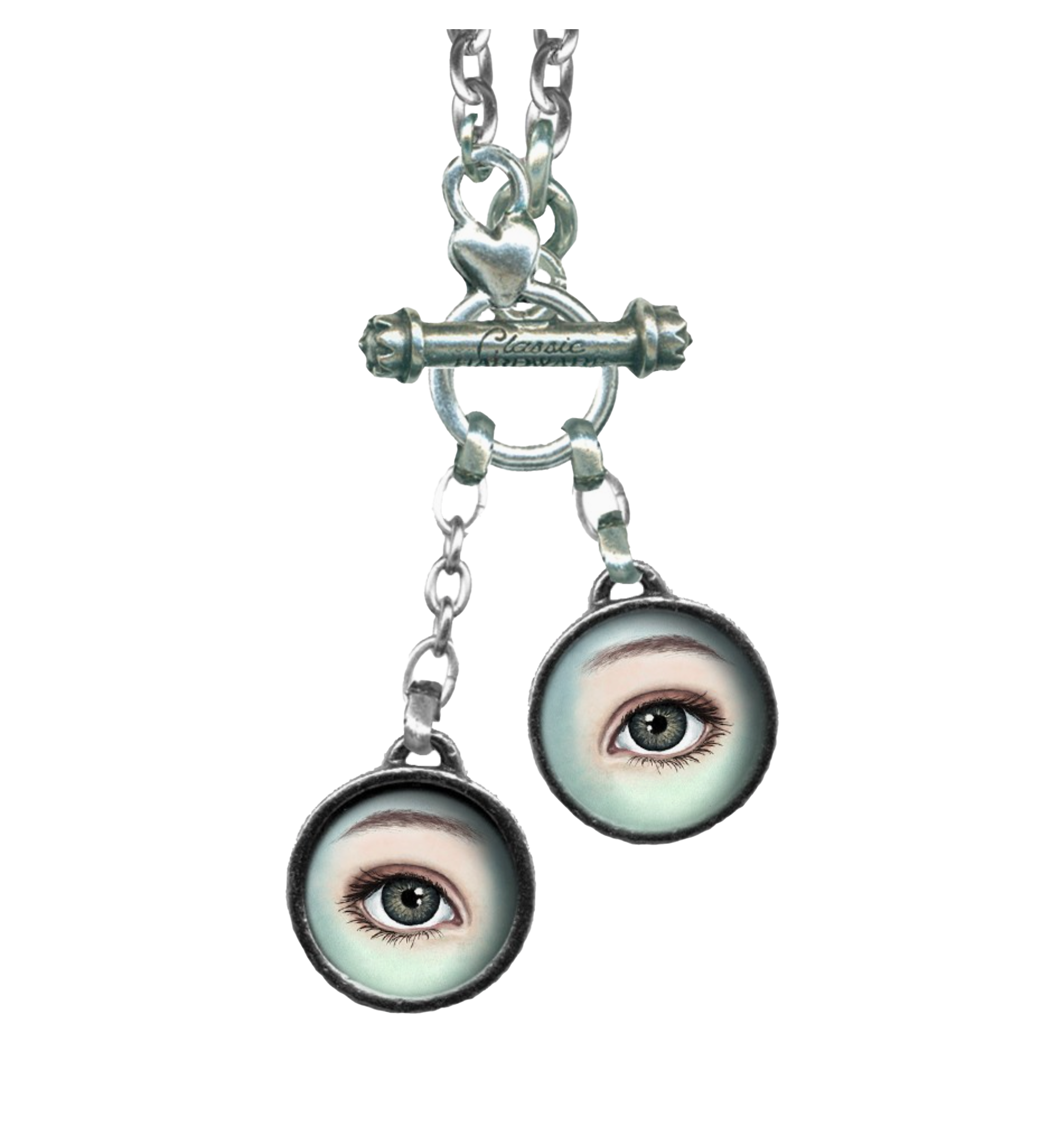 Eyes Toggle Necklace by Classic Hardware