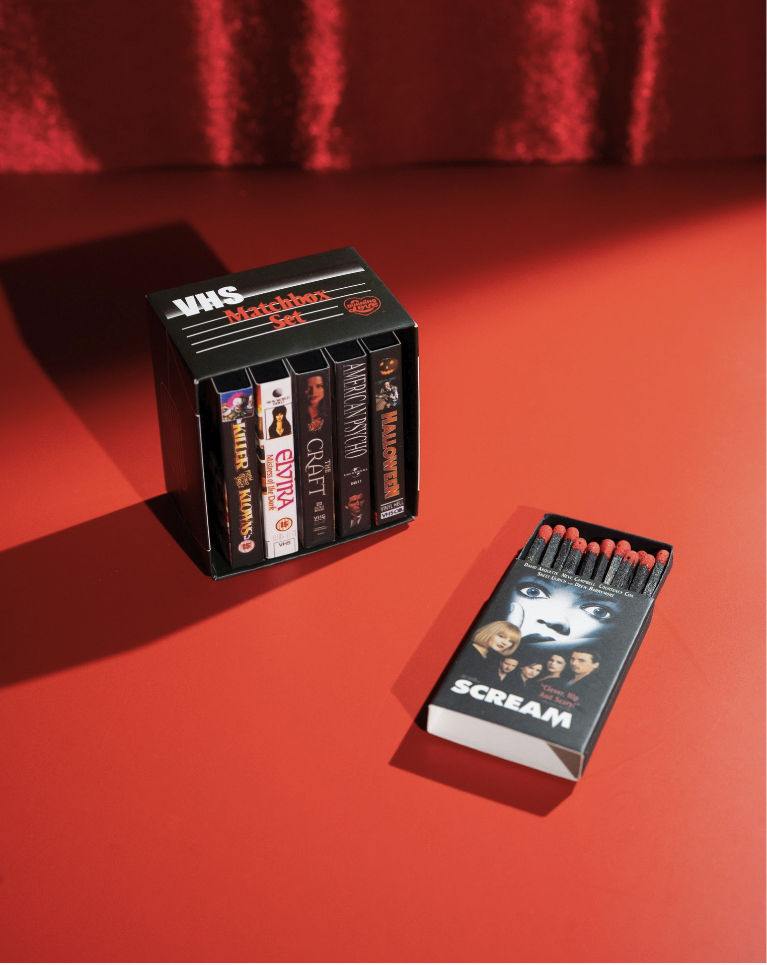 VHS Match Box Horror Movie Set