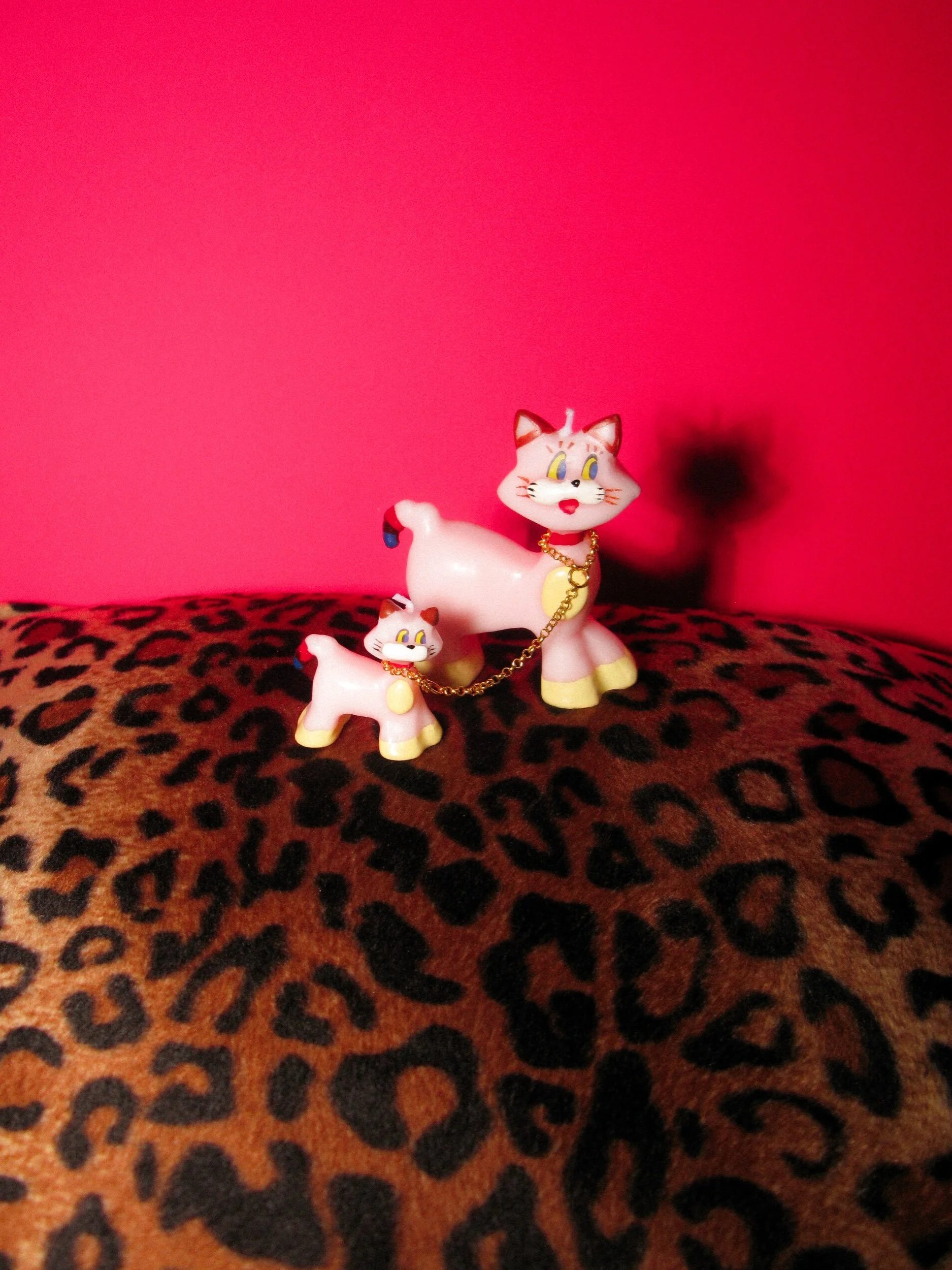 Pink Cats Olga Goose Candles