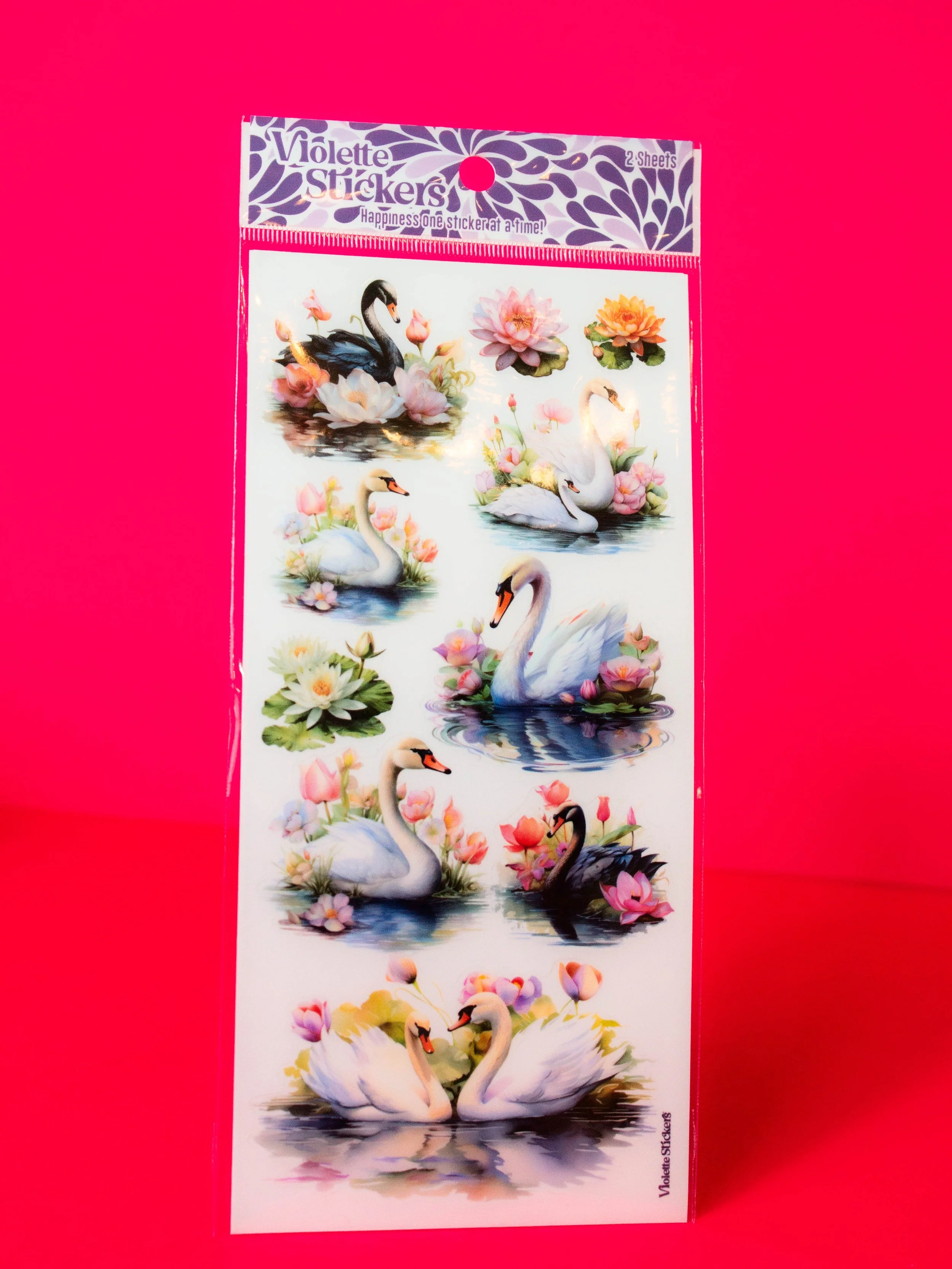 Violette Stickers - Majestic Swan