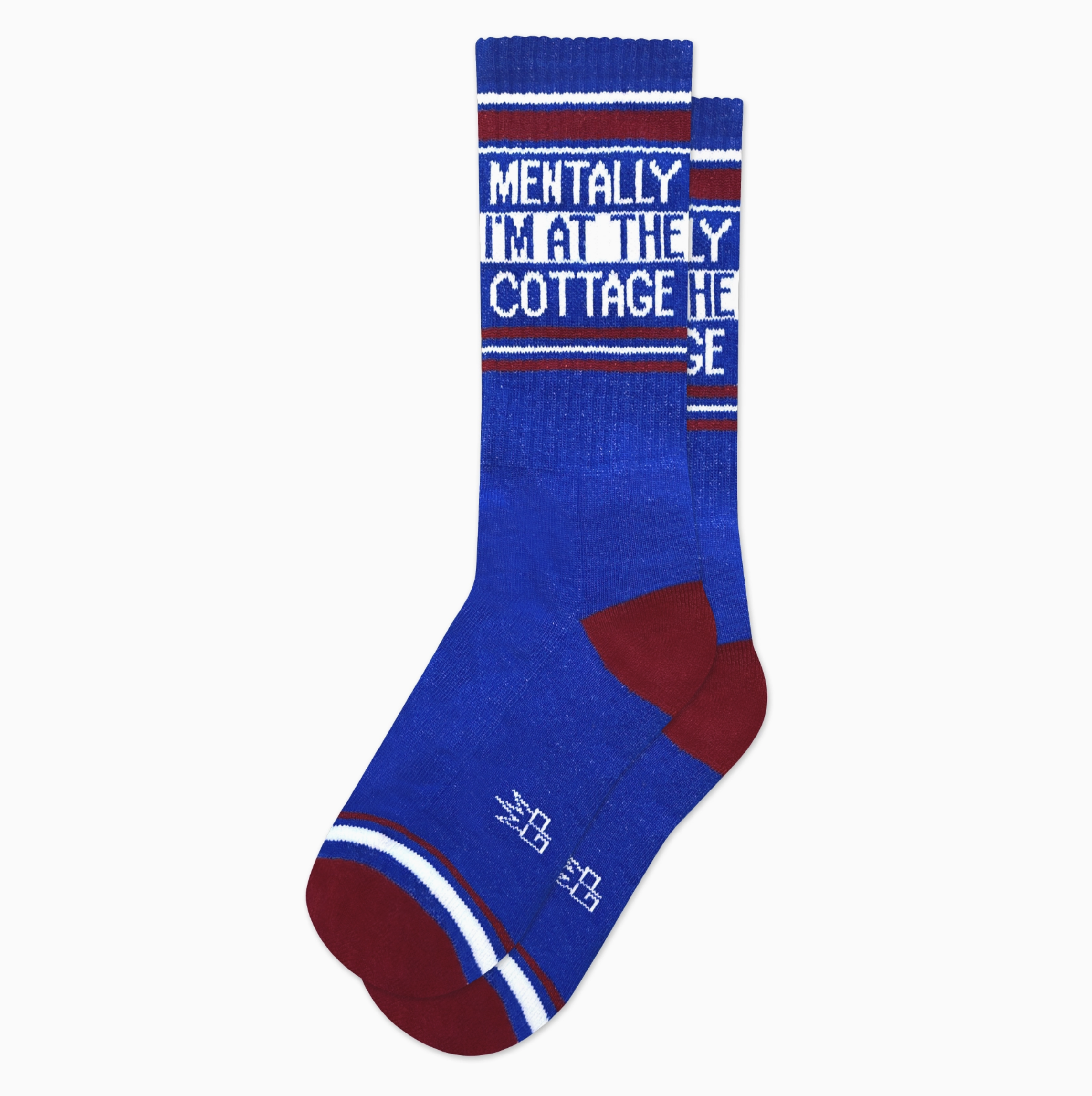 Mentally I'm At The Cottage Crew Socks - Gumball Poodle
