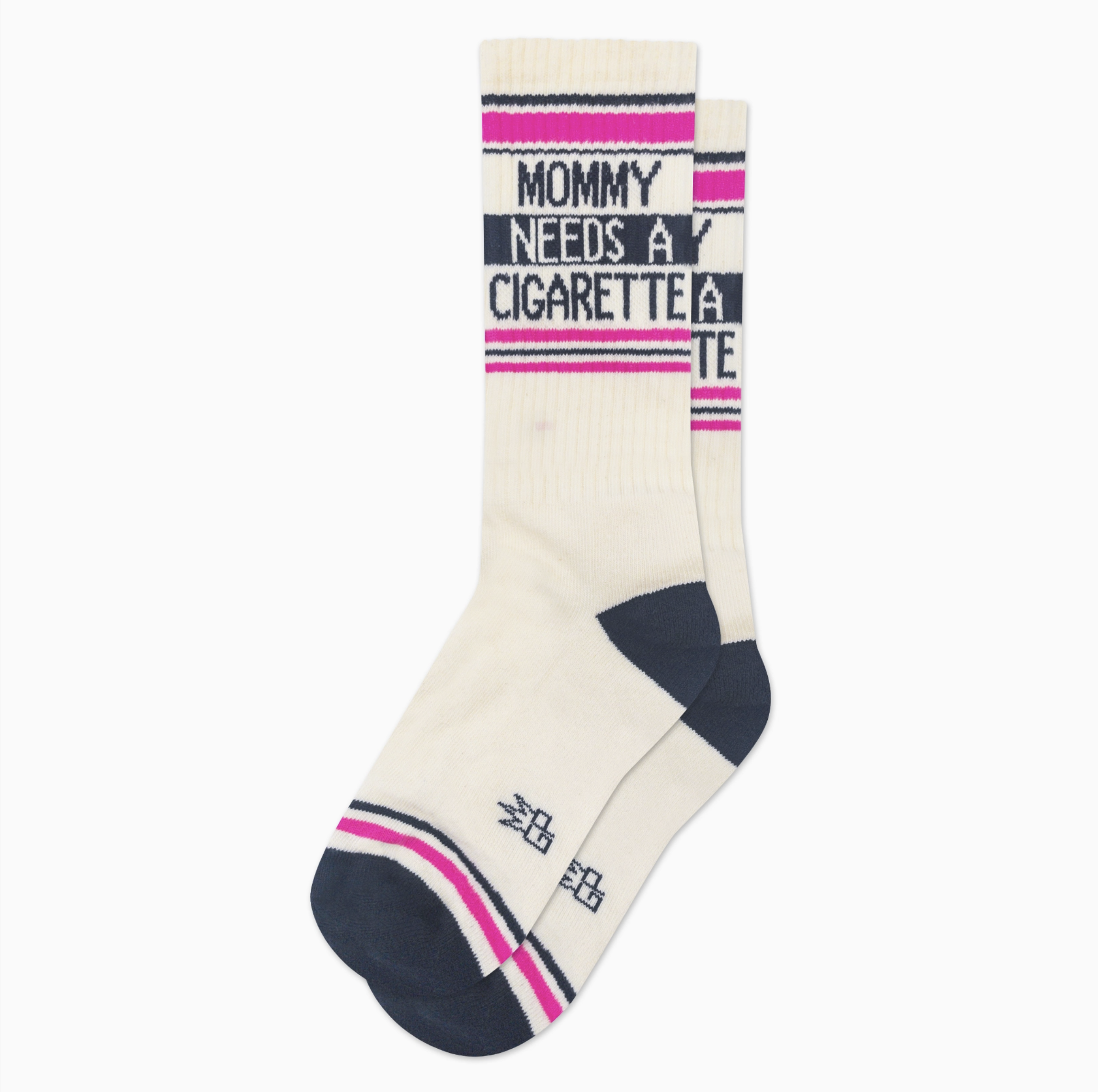 Mommy Needs A Cigarette Crew Socks - Gumball Poodle