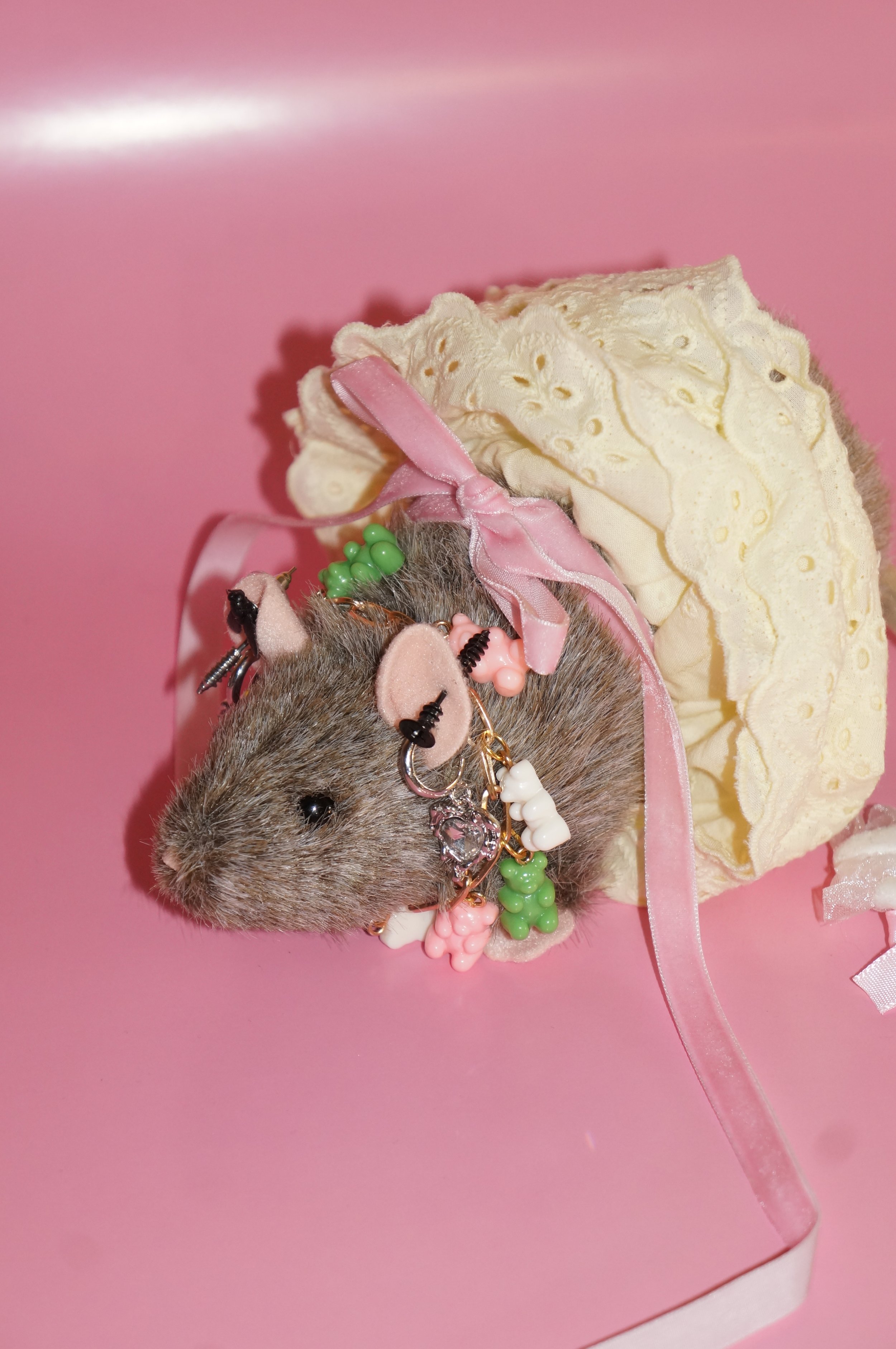 Cream Lacy Rat Tutu (Scrunchie!)