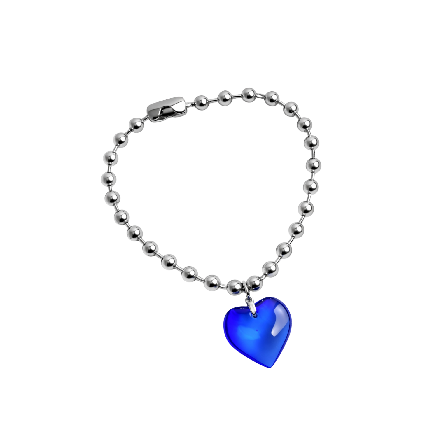 Heart Ball Chain Necklace