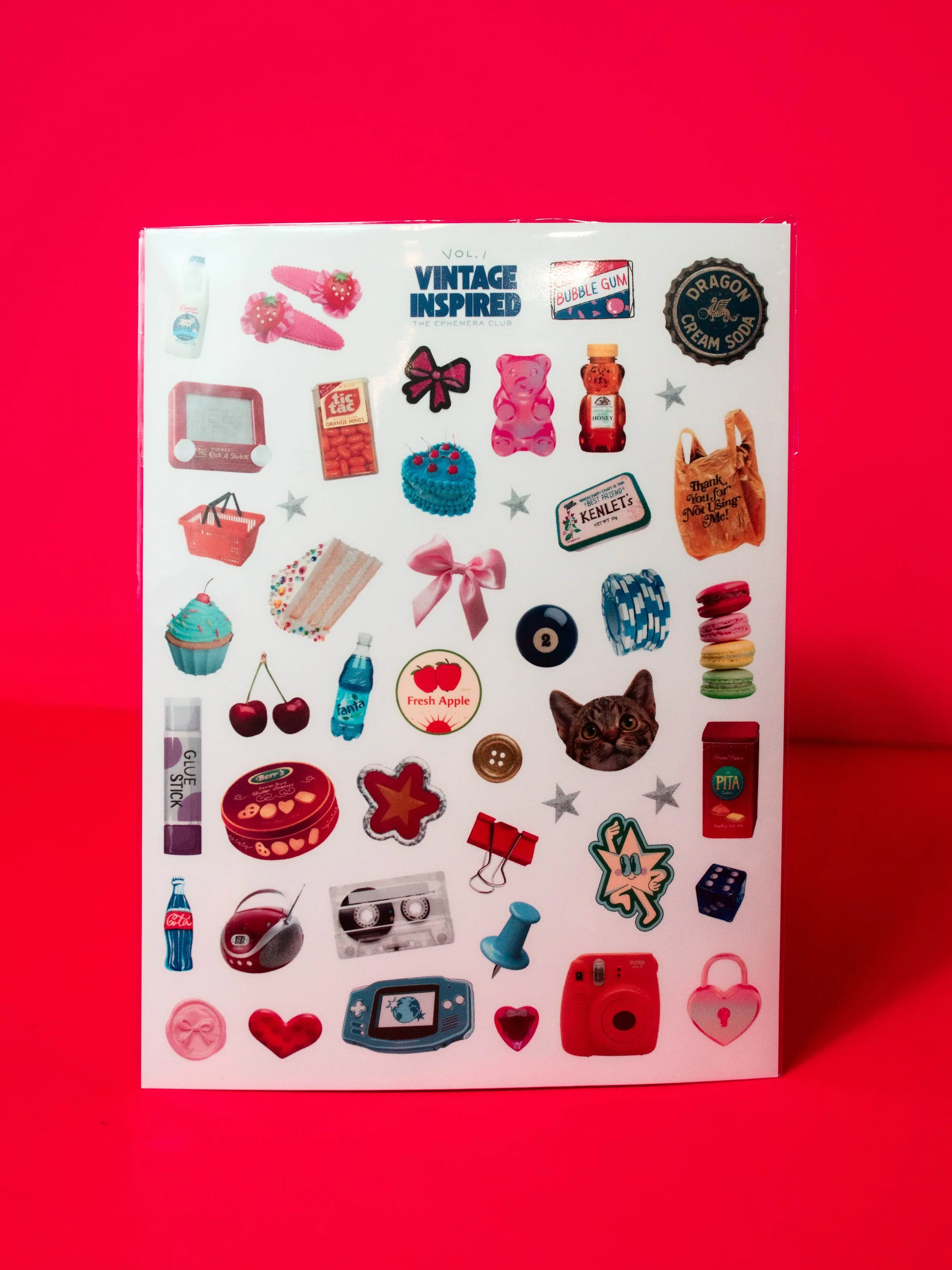 Vintage Aesthetic Volume 1 Sticker Sheet - Ephemera Club