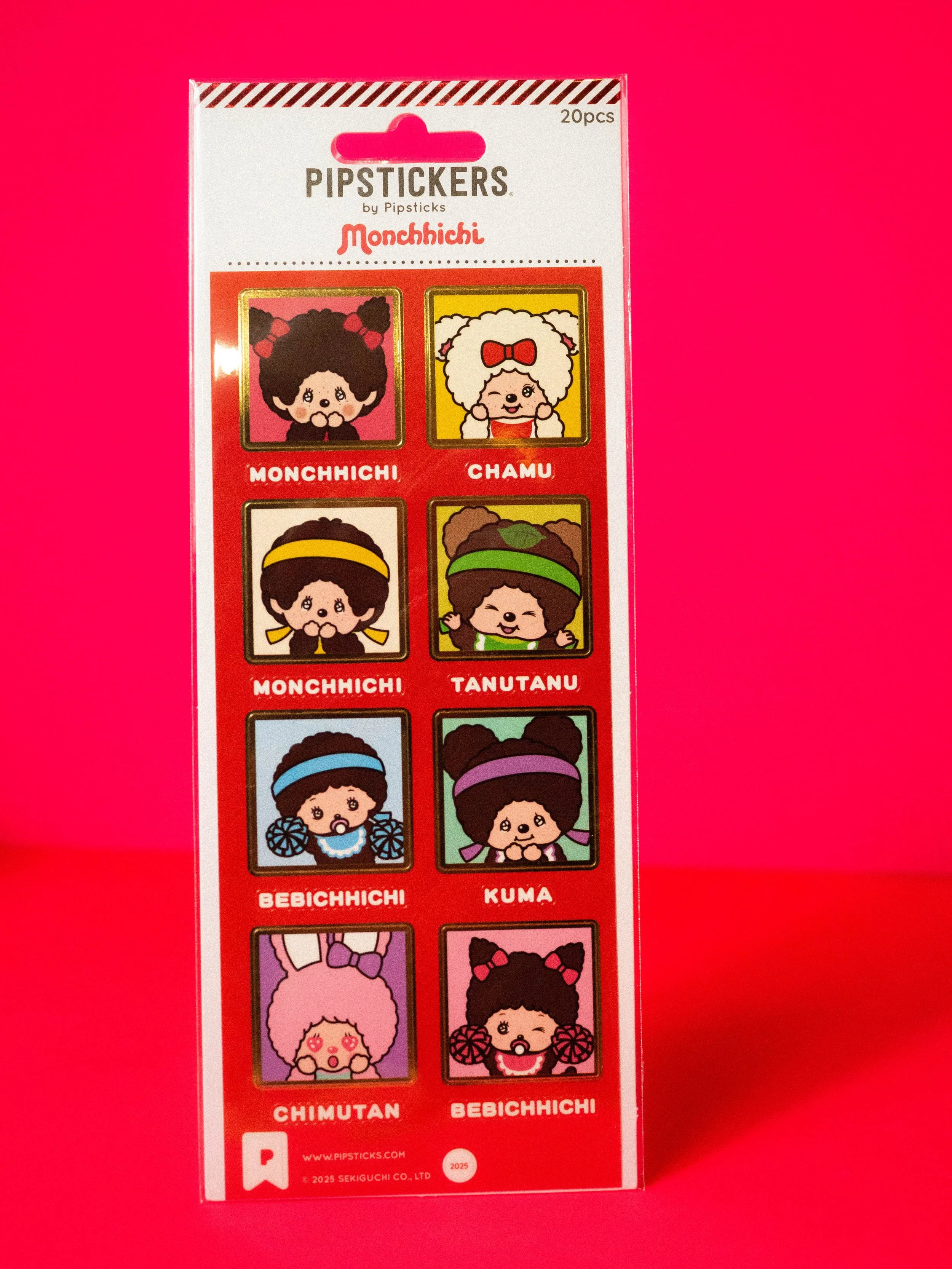Monchhichi & Friends Stickers - Pipsticks
