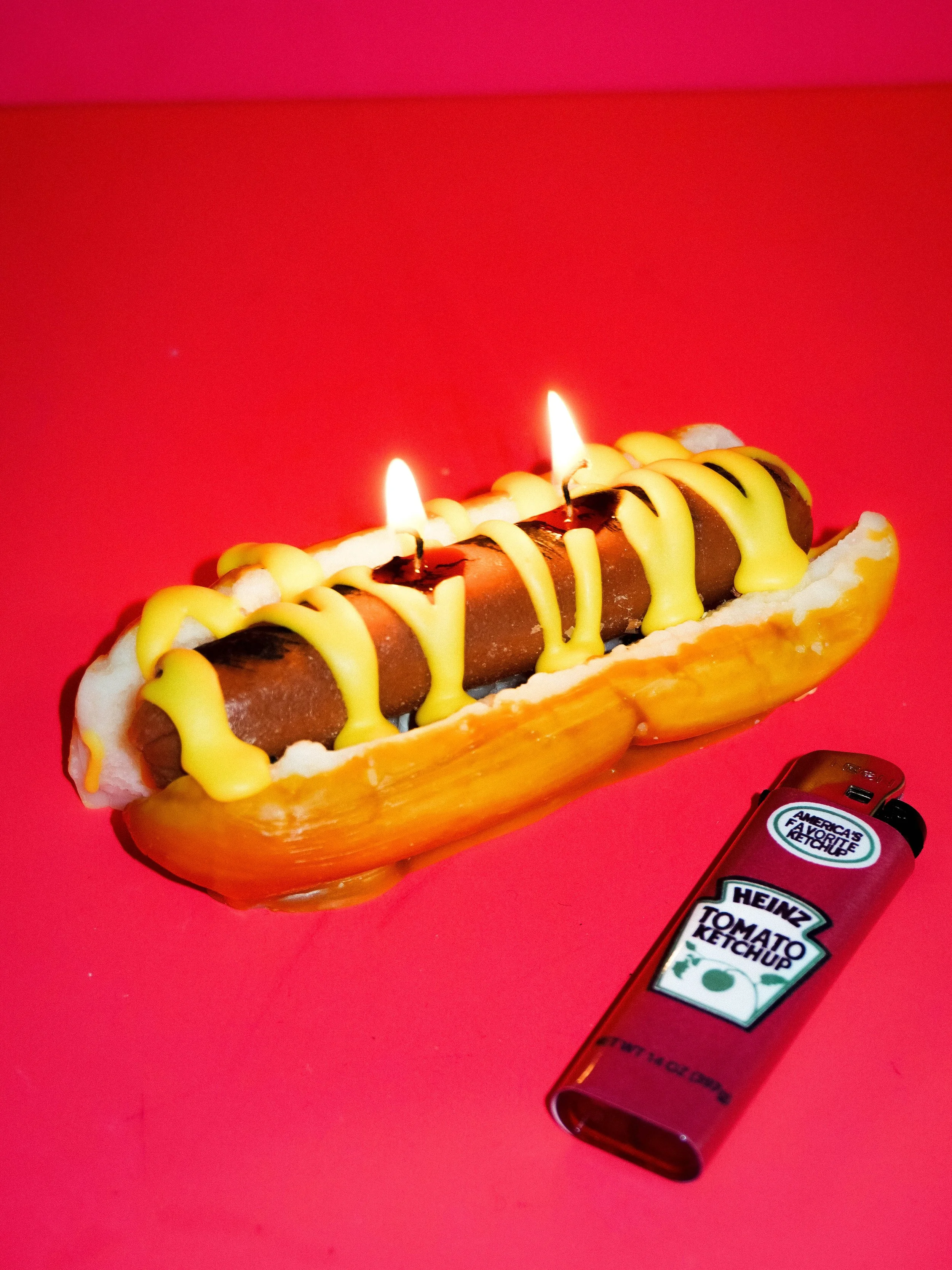 Hot Dog Candle by Glow Worm Goods