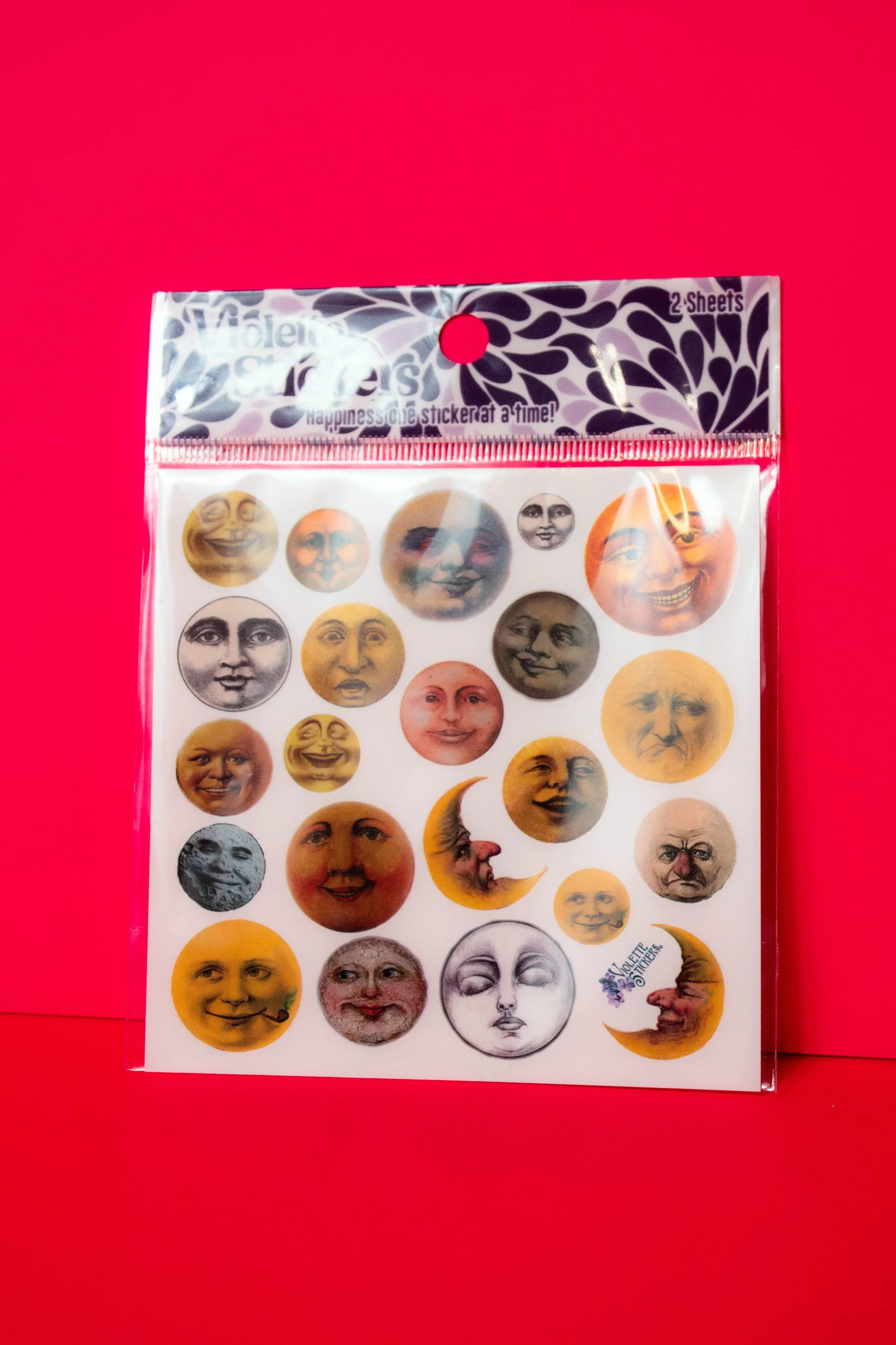 Violette Stickers - Moon Face