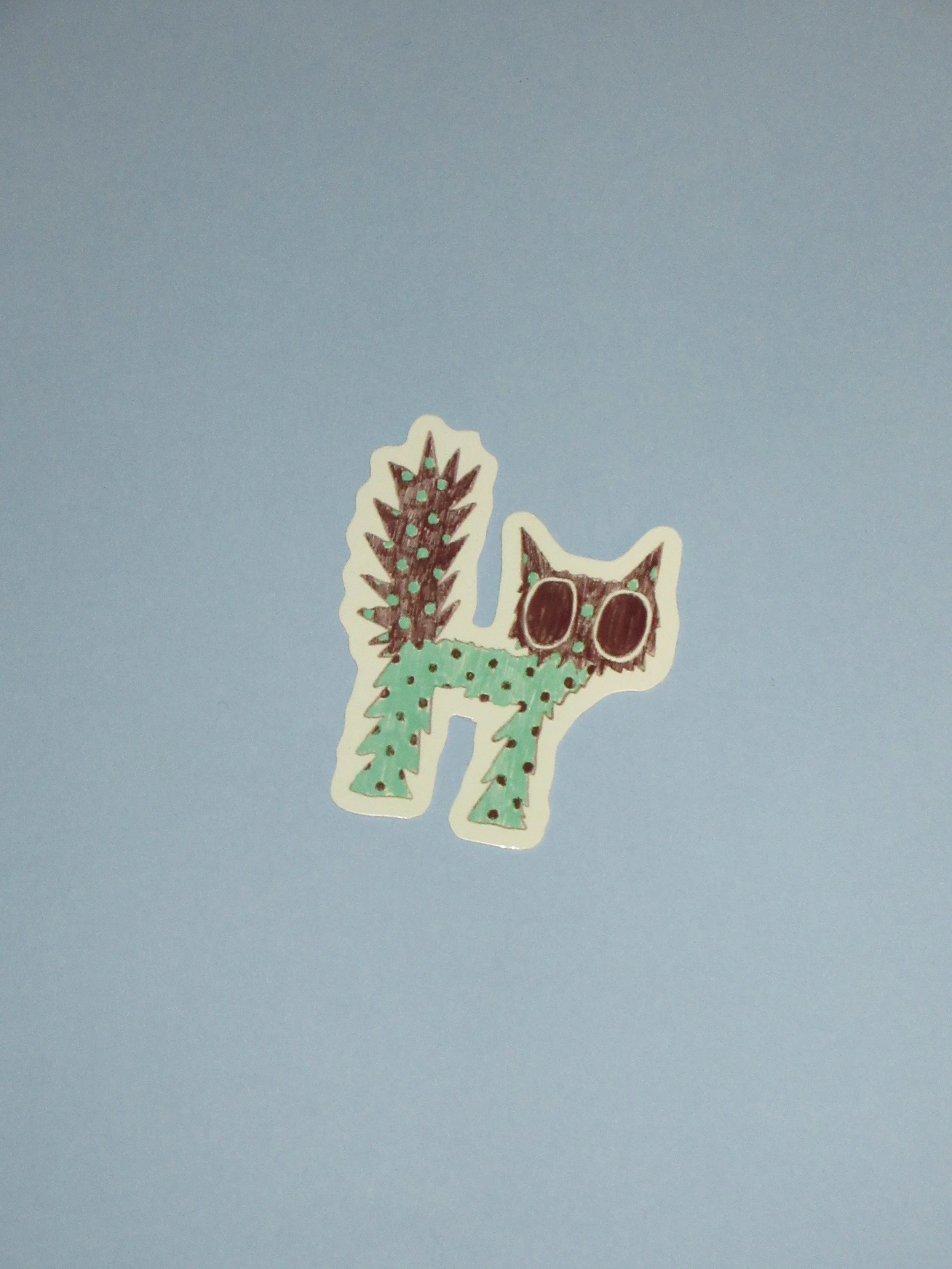 SPIKY CAT! Sticker - RAGS AF
