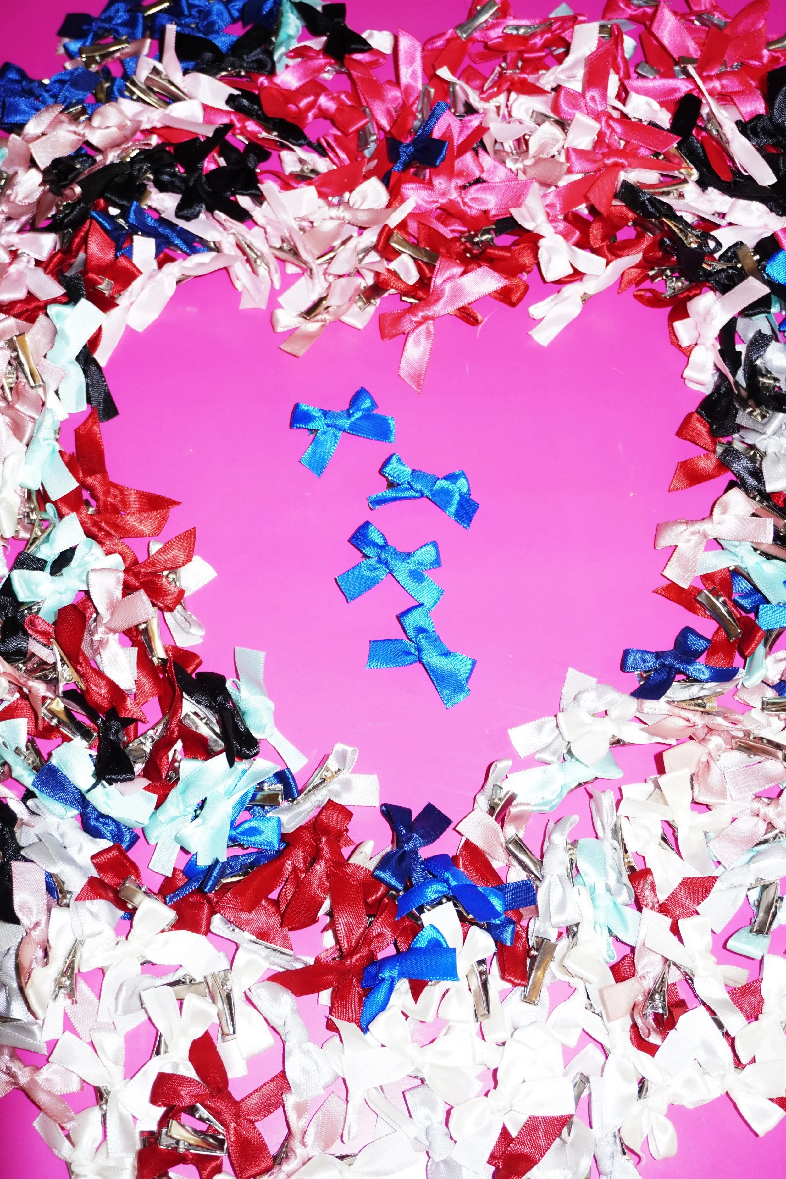 Assorted Bow Hair Barrettes Pack of 10!