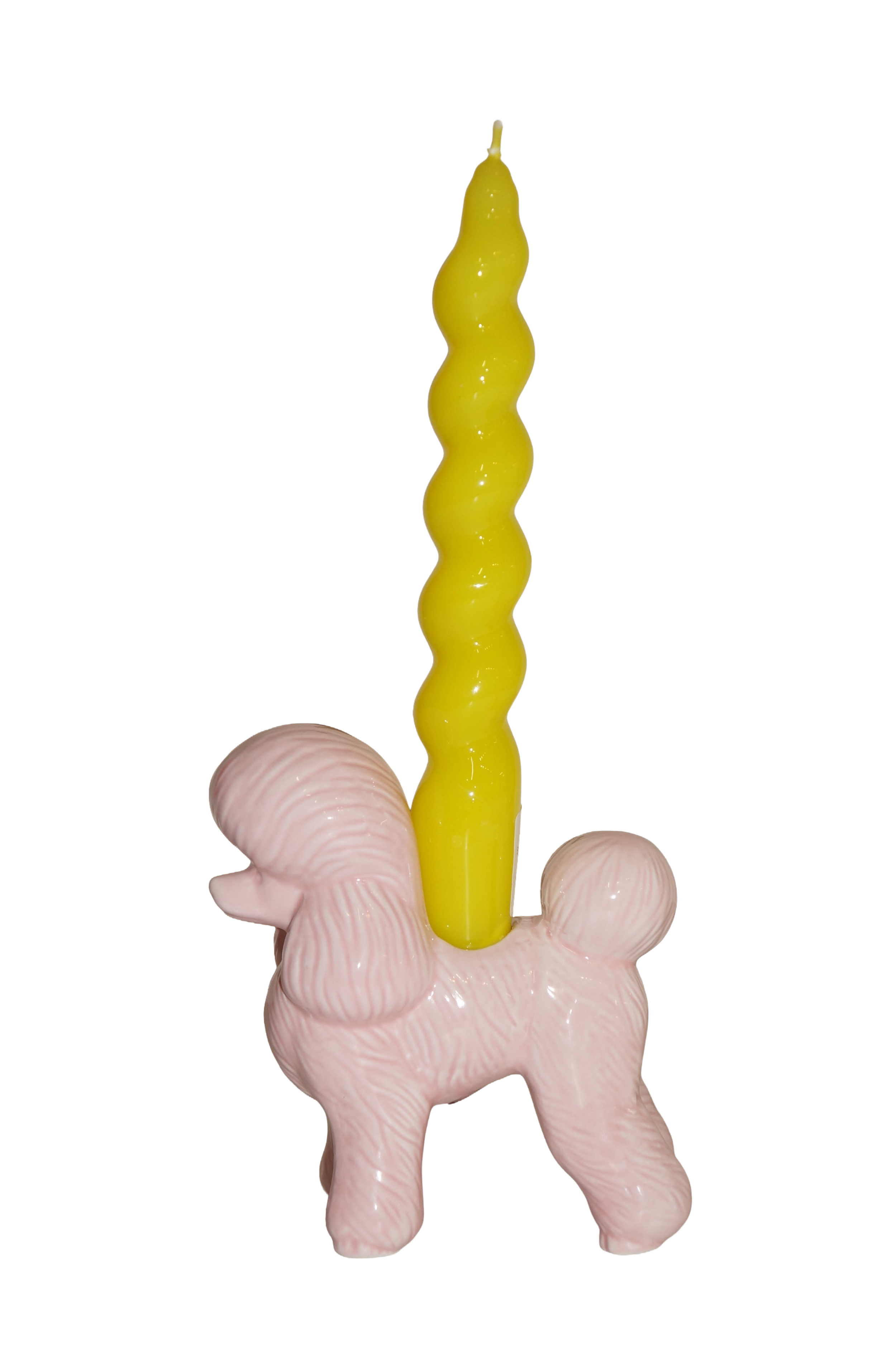 Pink Poodle Taper Candle Holder - Abbott