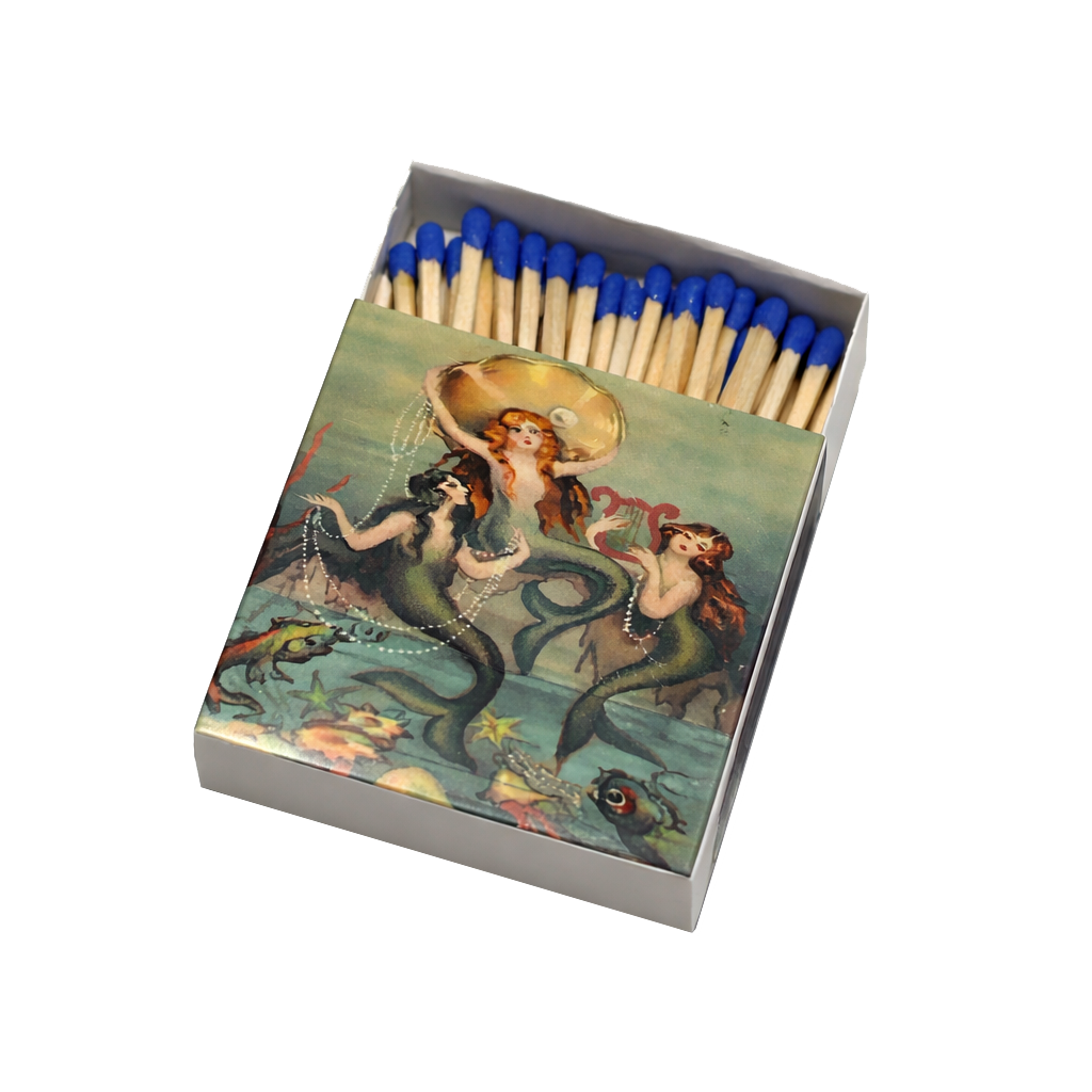 Vintage Mermaid Match Boxes Pack of 2!