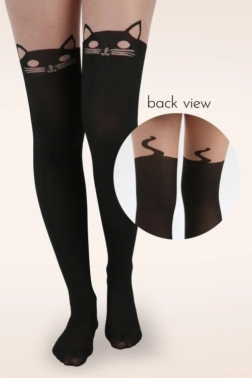 Pamela Mann Kitty Cat Over the Knee Tights