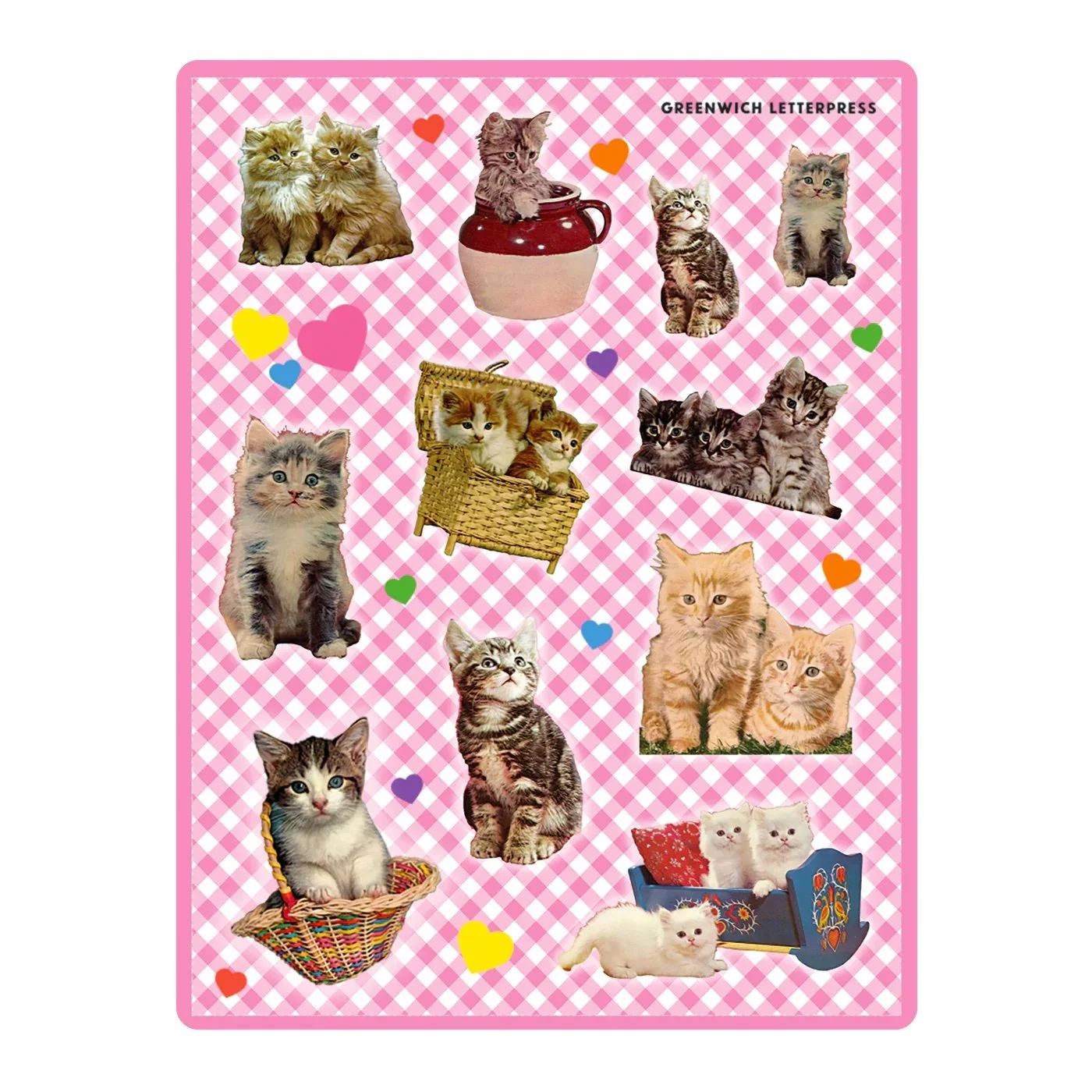 Vintage Cat Sticker Sheet – Funny & Cute Die-Cut Cats