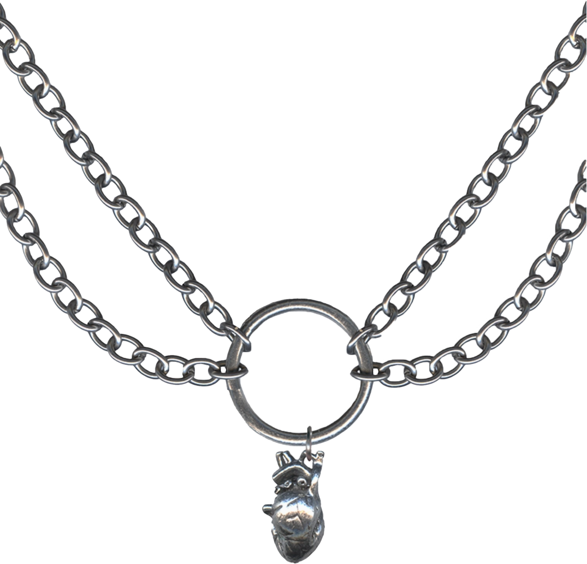 Anatomical Heart Charm Necklace by Classic Hardware