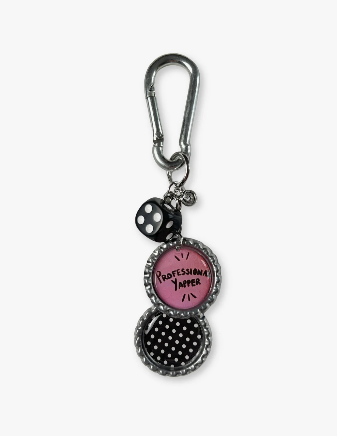 Professional Yapper Polka Dot Keychain by Painted Lady