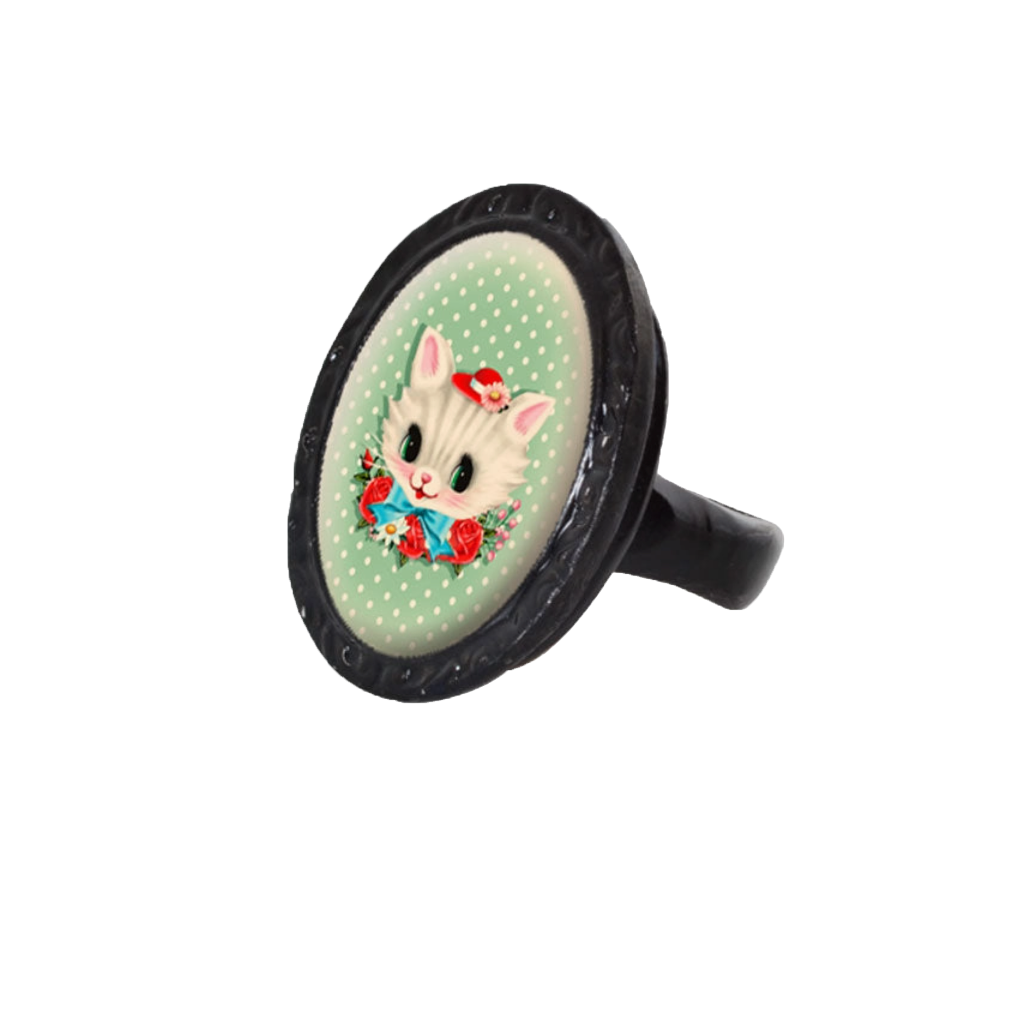 Kitty Victorian Oval Ring by Classic Hardware