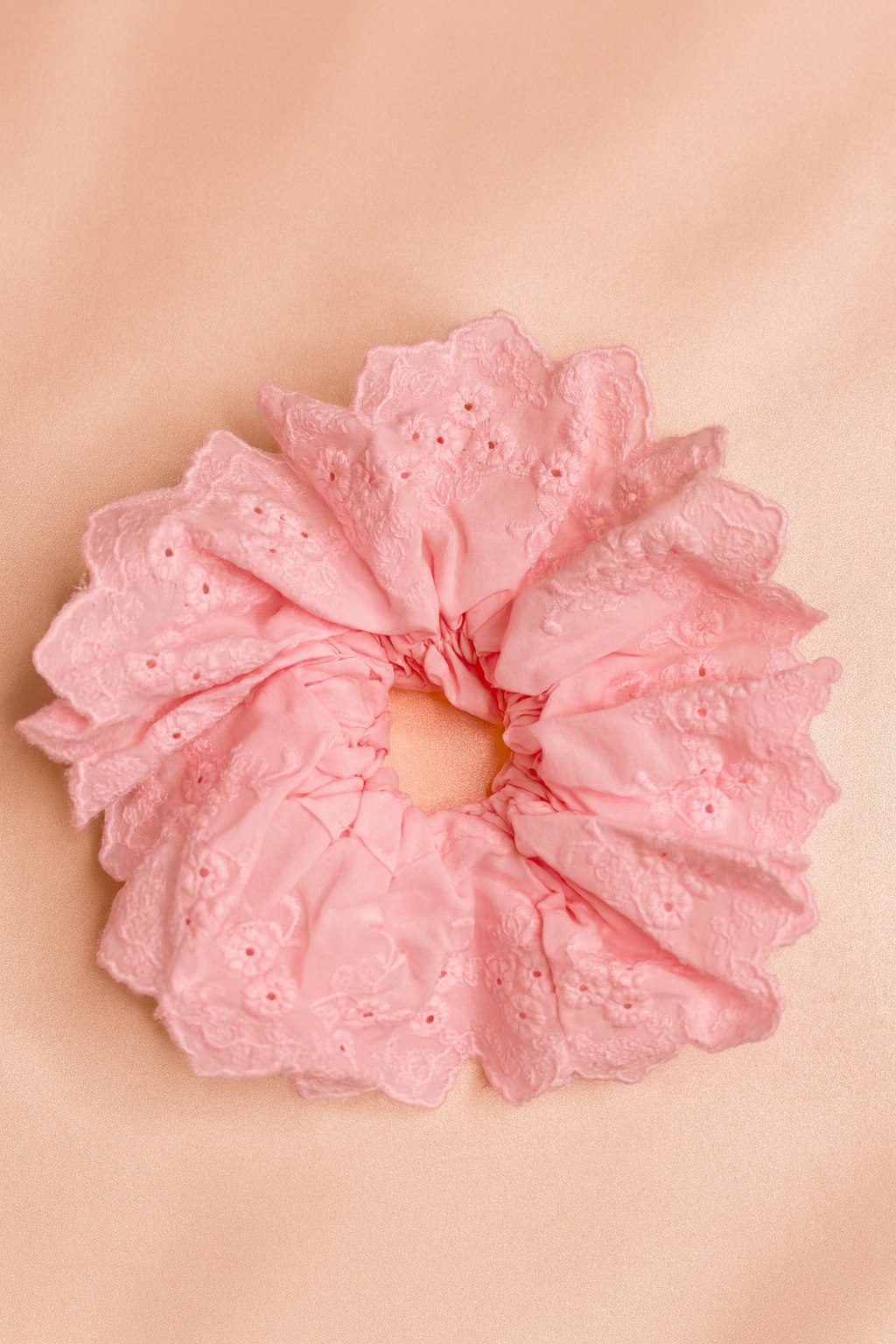 Pink scrunchie