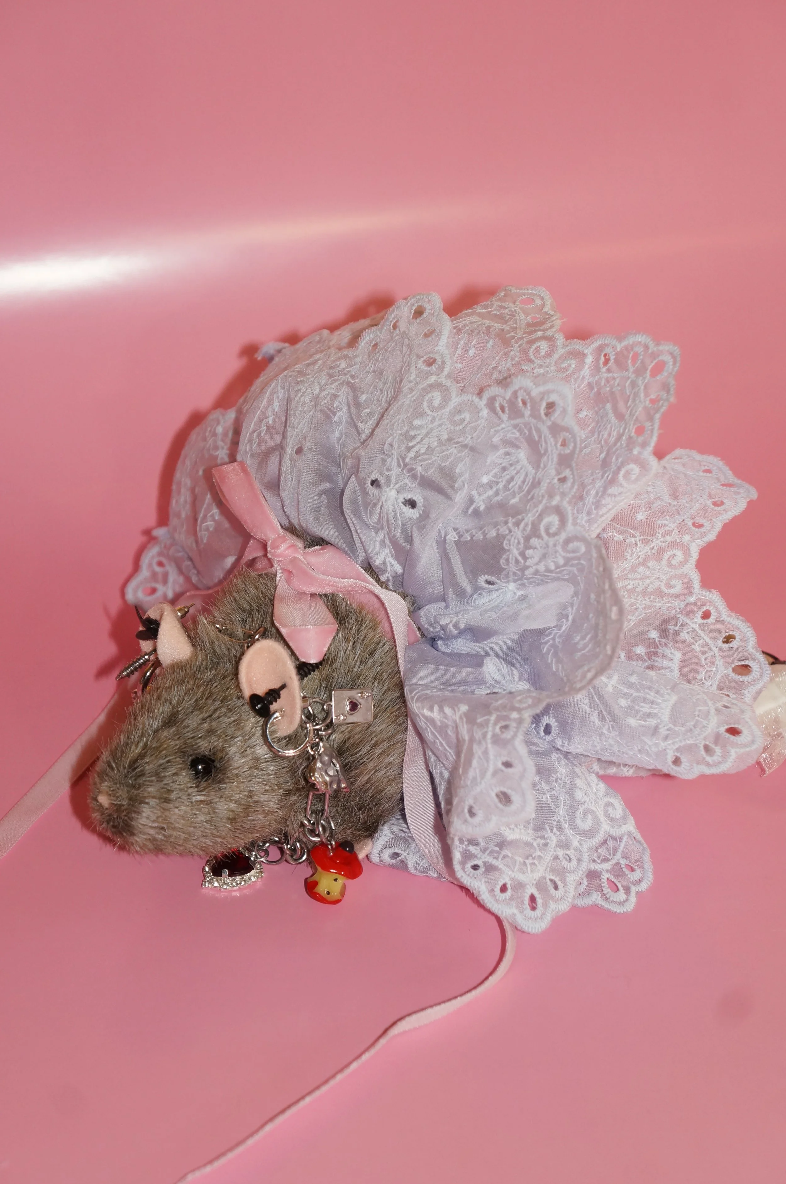 Lavender Lacy Rat Tutu (Scrunchie!)