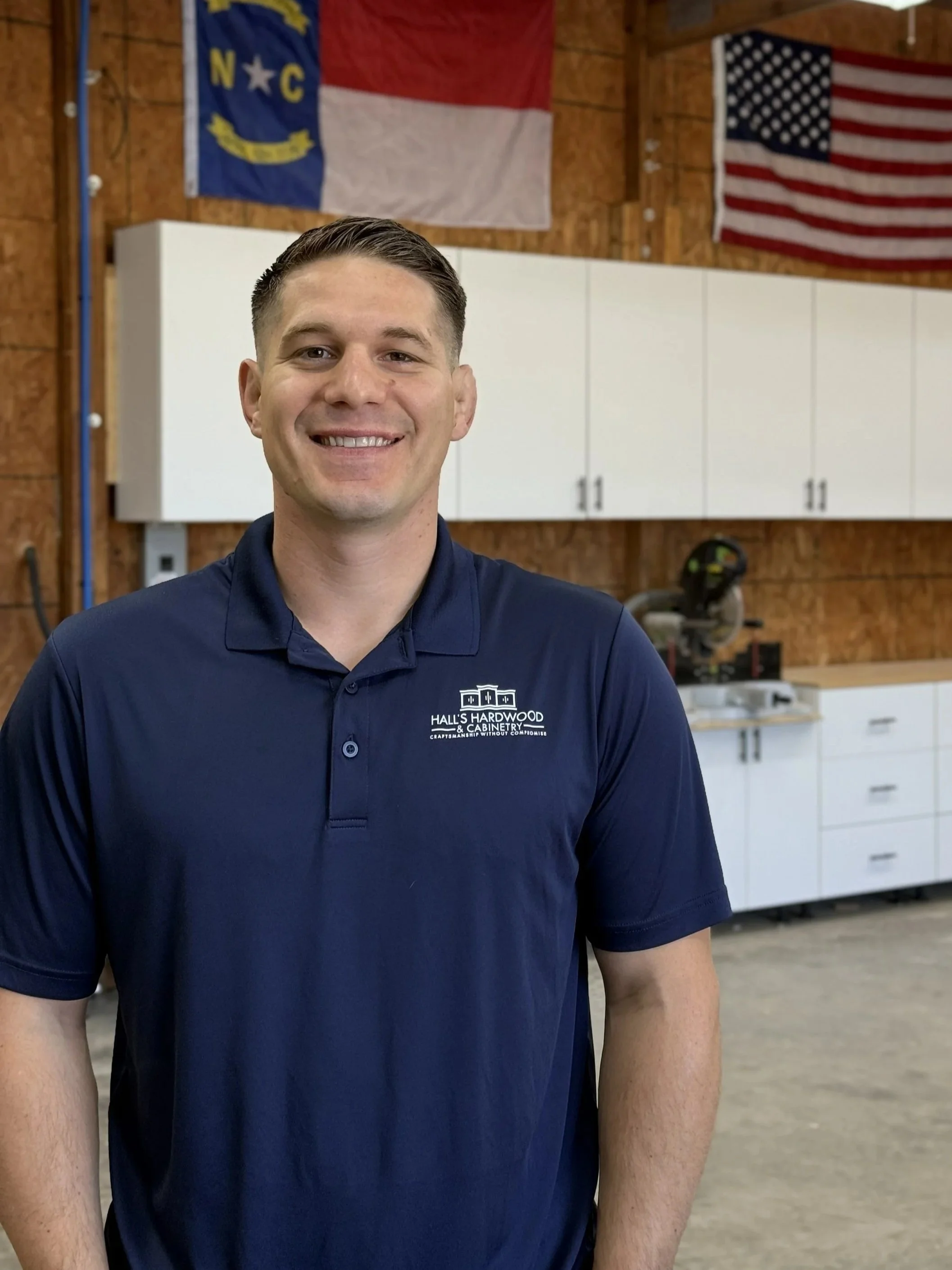 Custom Cabinet Maker in Sanford North Carolina Who builds built ins kitchens vanities ad closets.