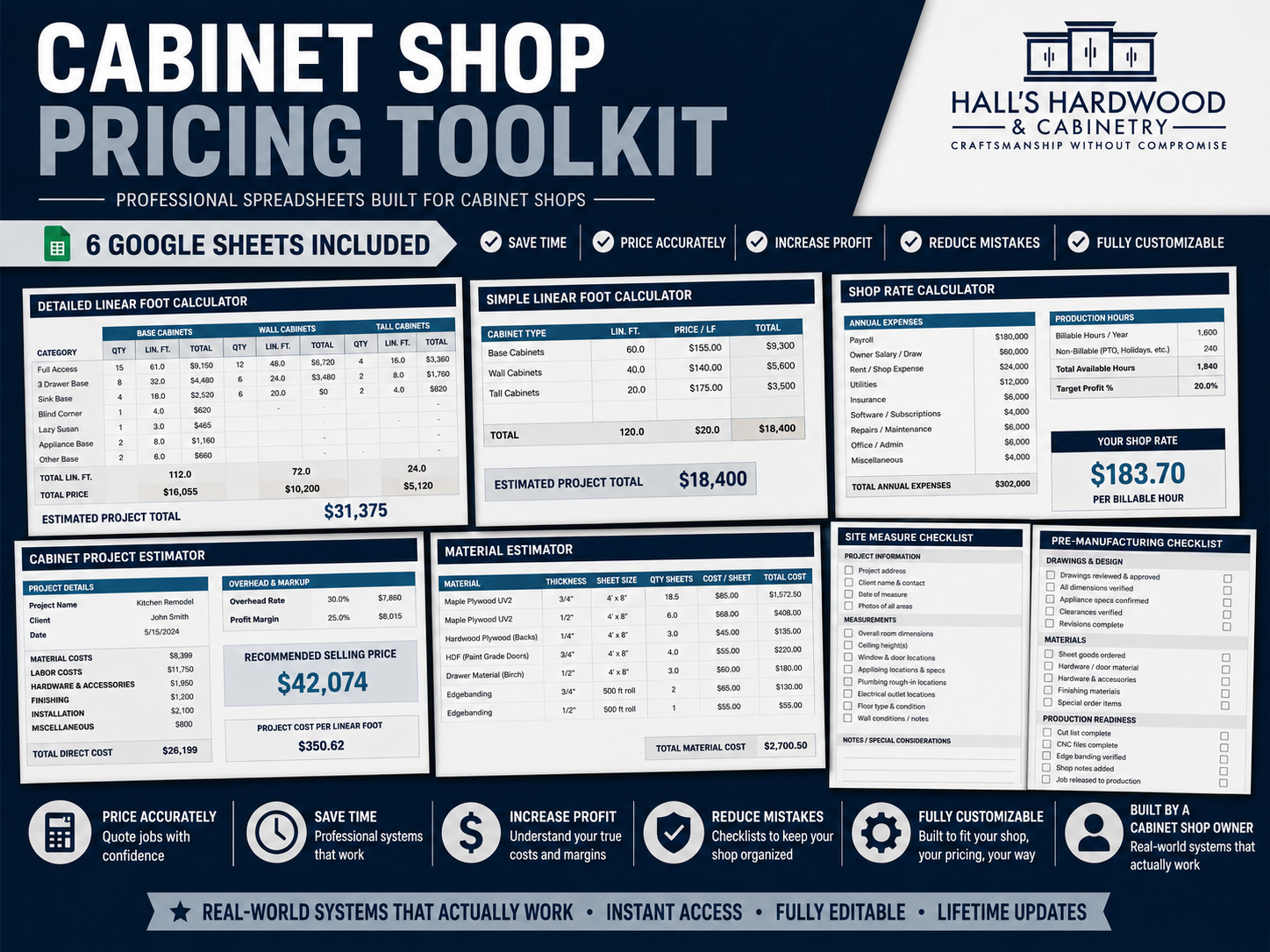 Cabinet Shop Estimating Bundle