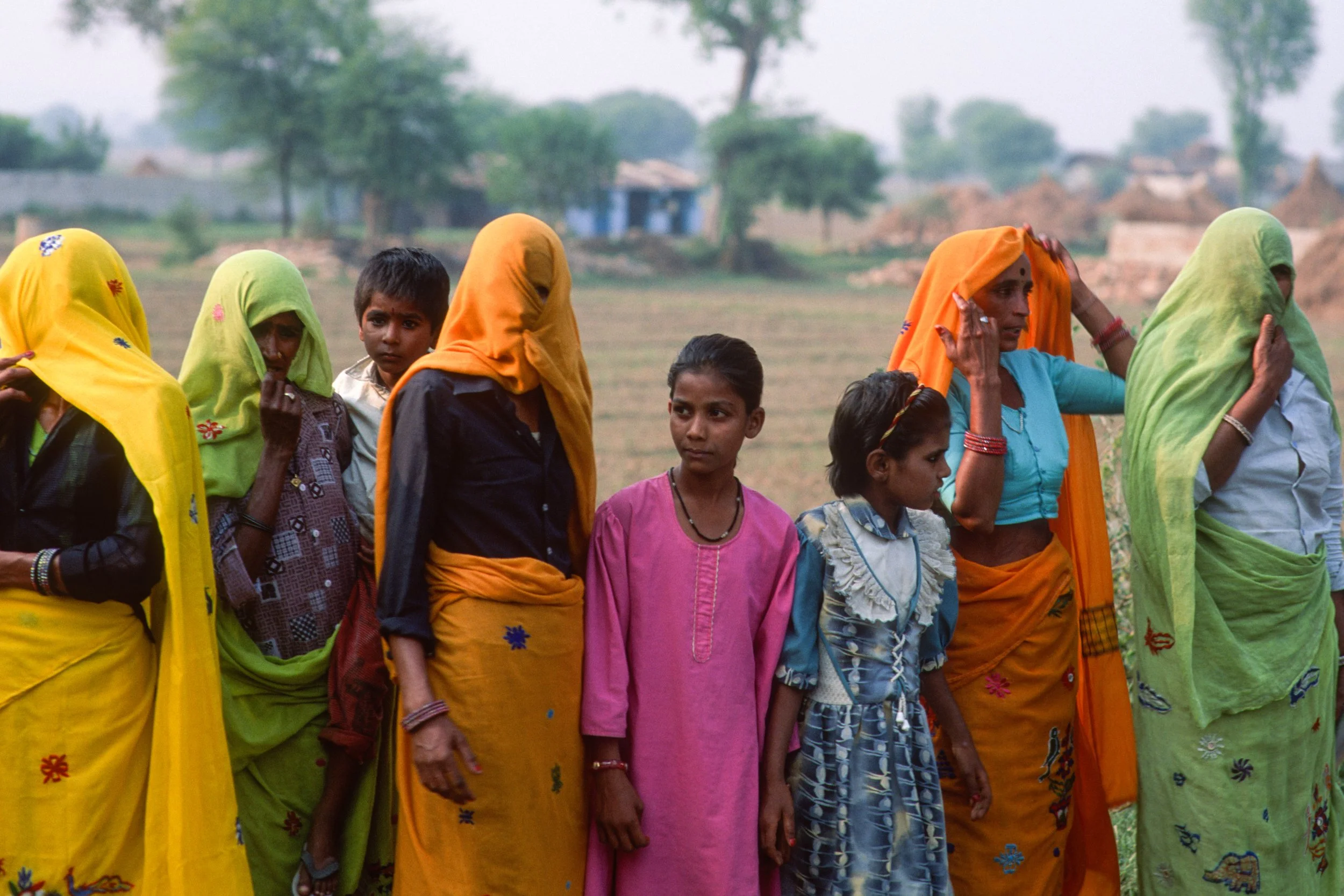 Village women and girls in Rajasthan