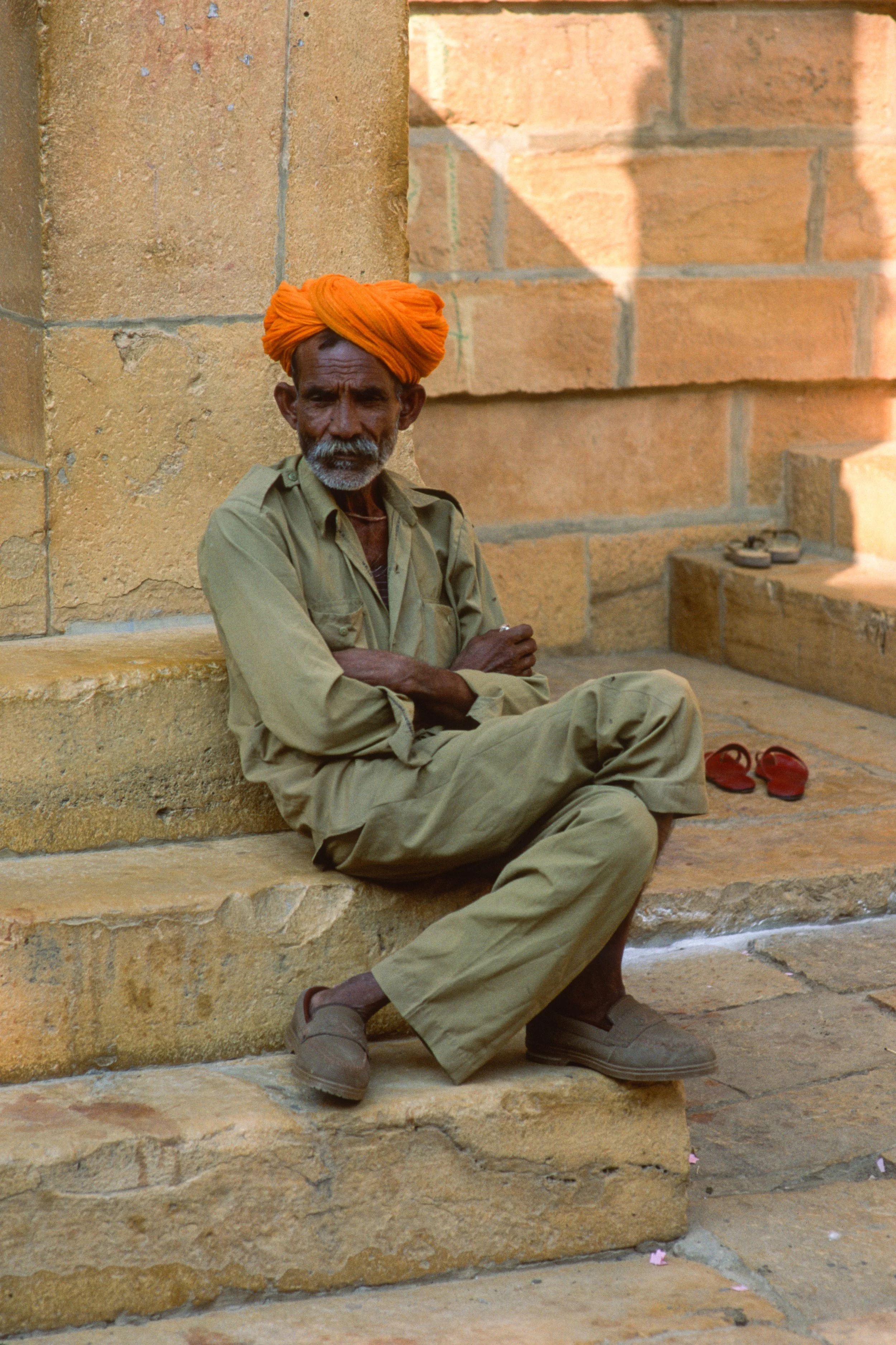 Orange turban, Jaisalmer