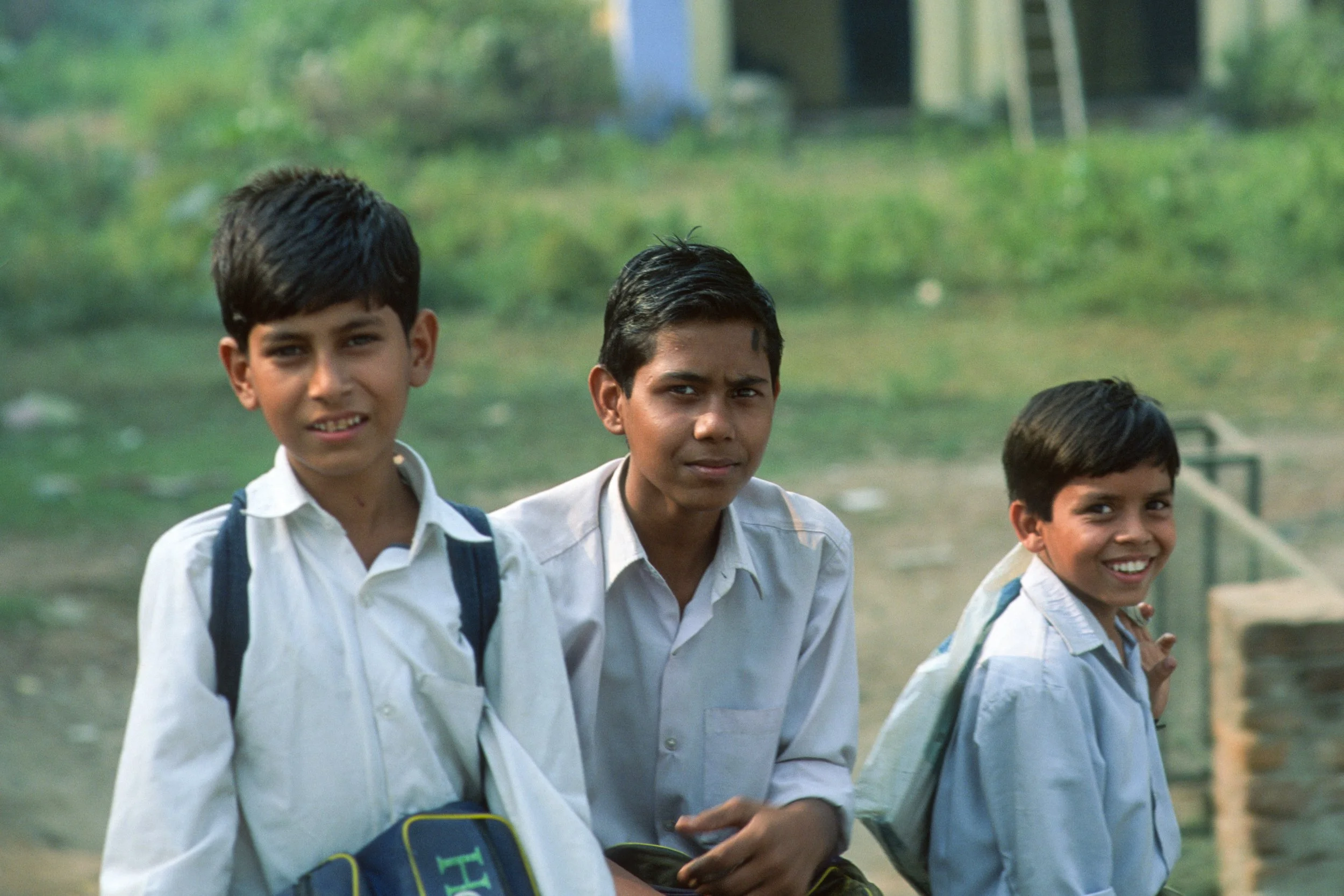 Agra schoolboys