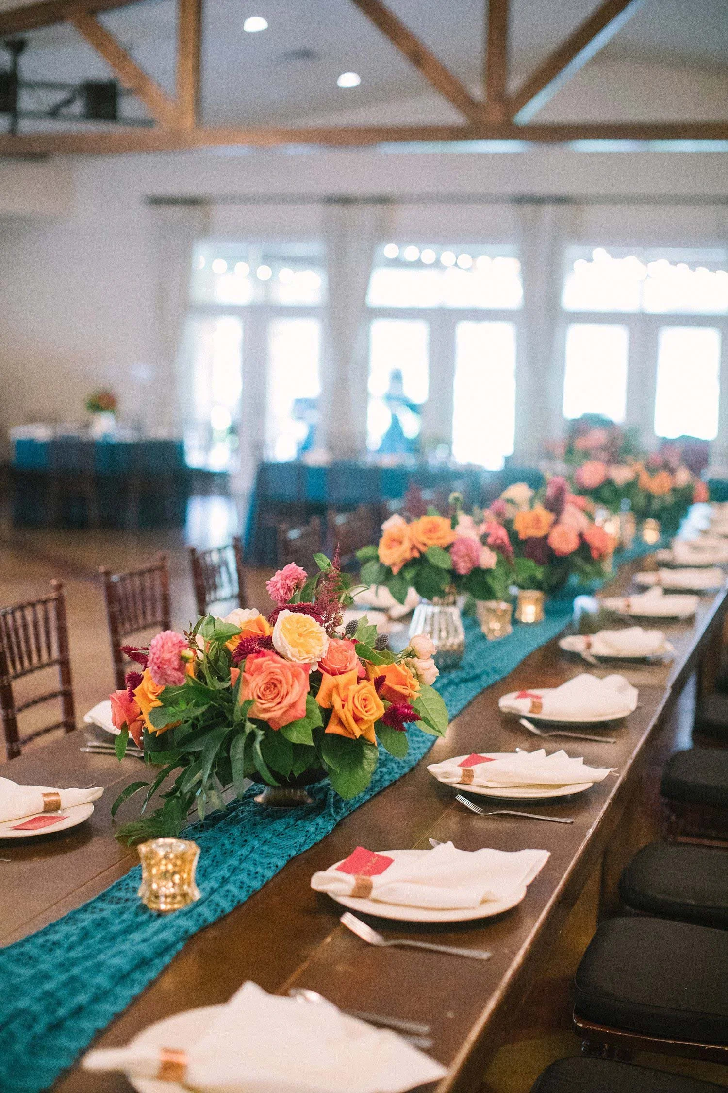 Farm table head table at the orchard in azle
