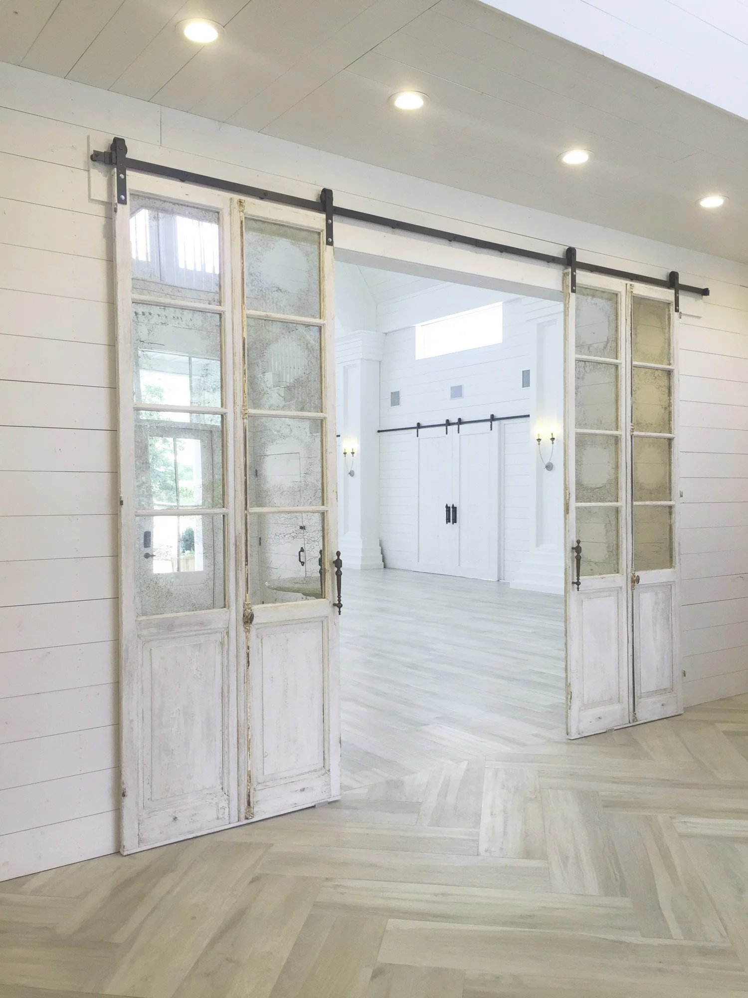 The Nest at Ruth Farms Bar vintage barn doors