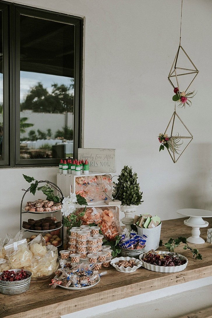 Mexican candy table at a wedding