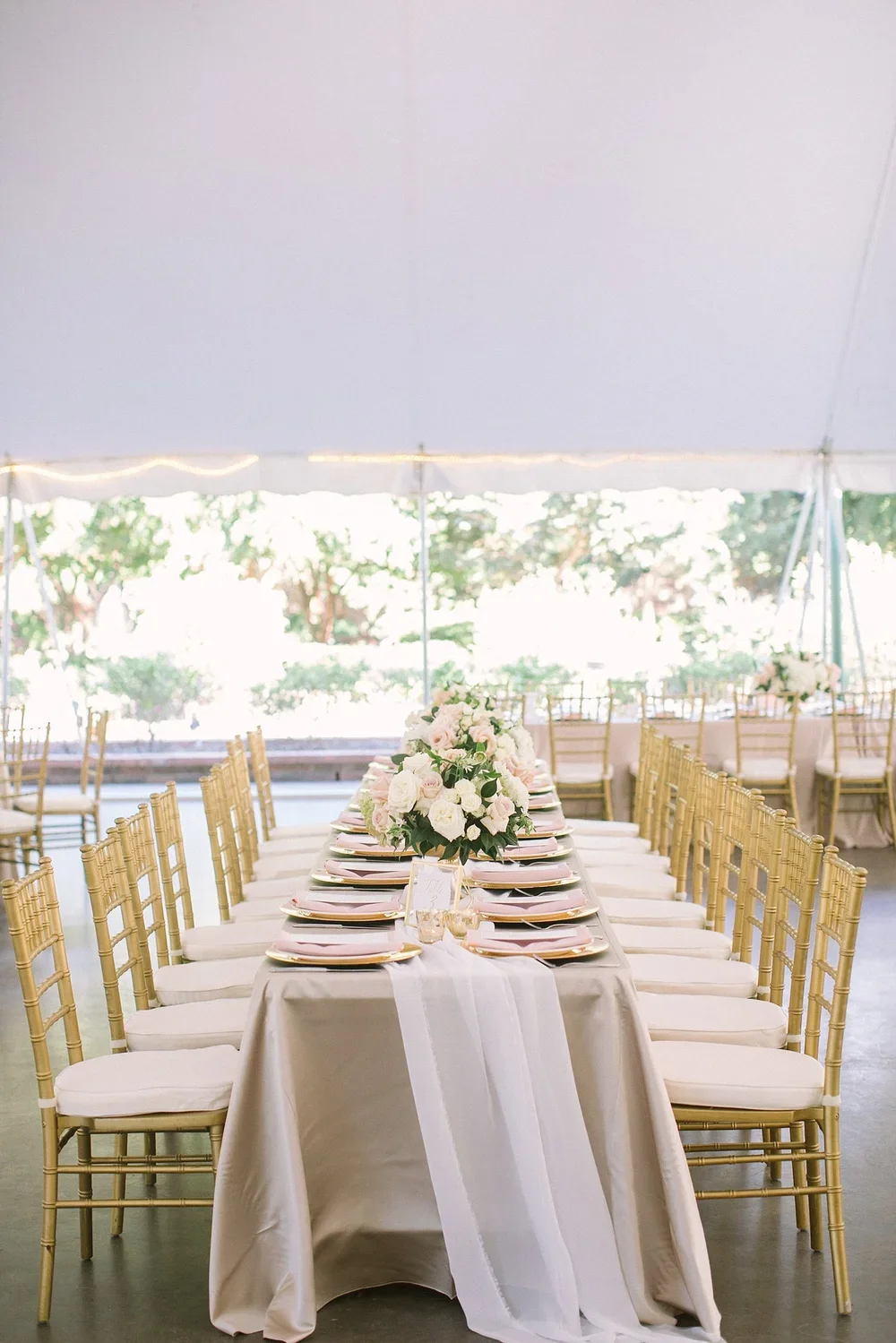 Chiffon table runner