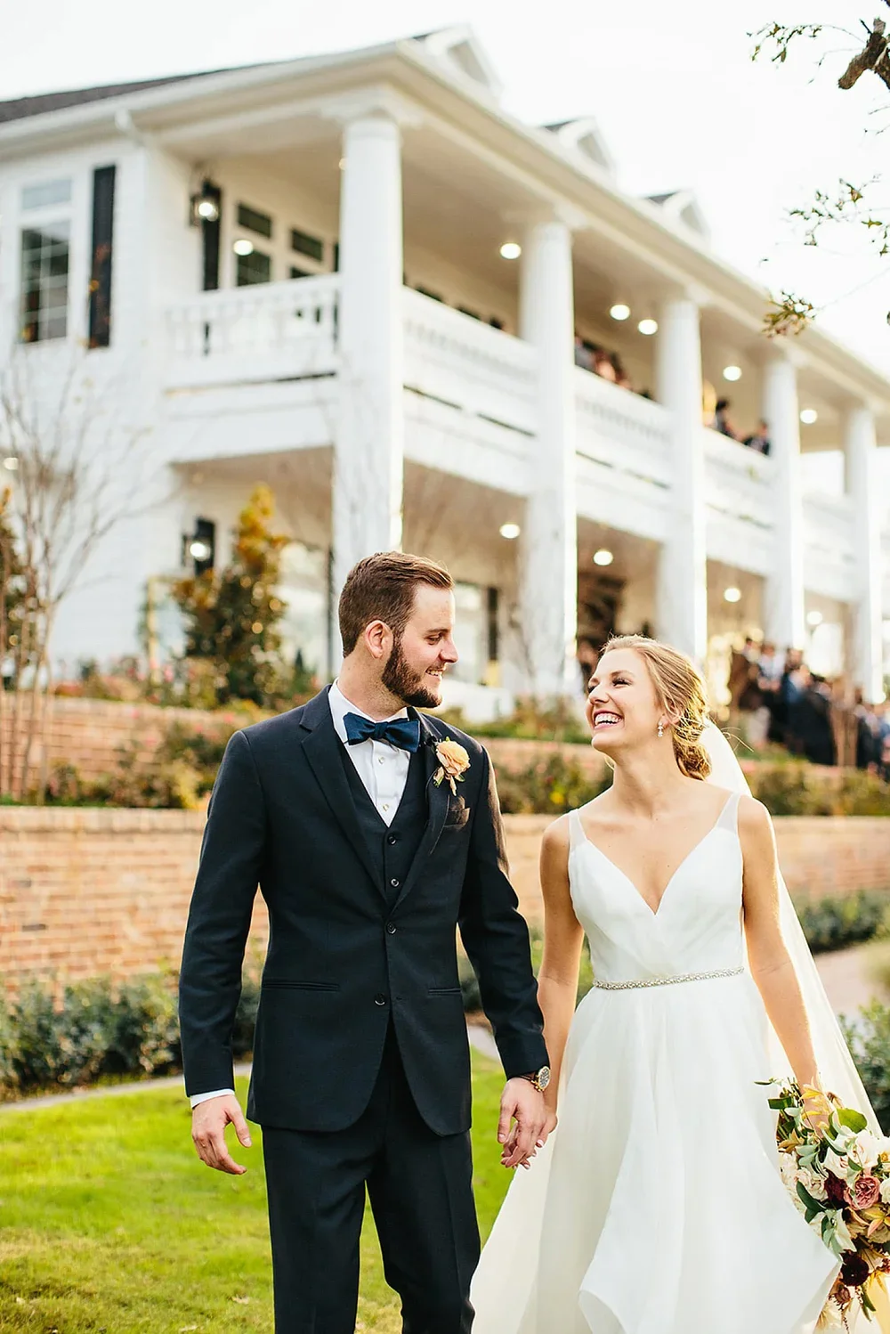 Southern bride and groom at a Texas wedding